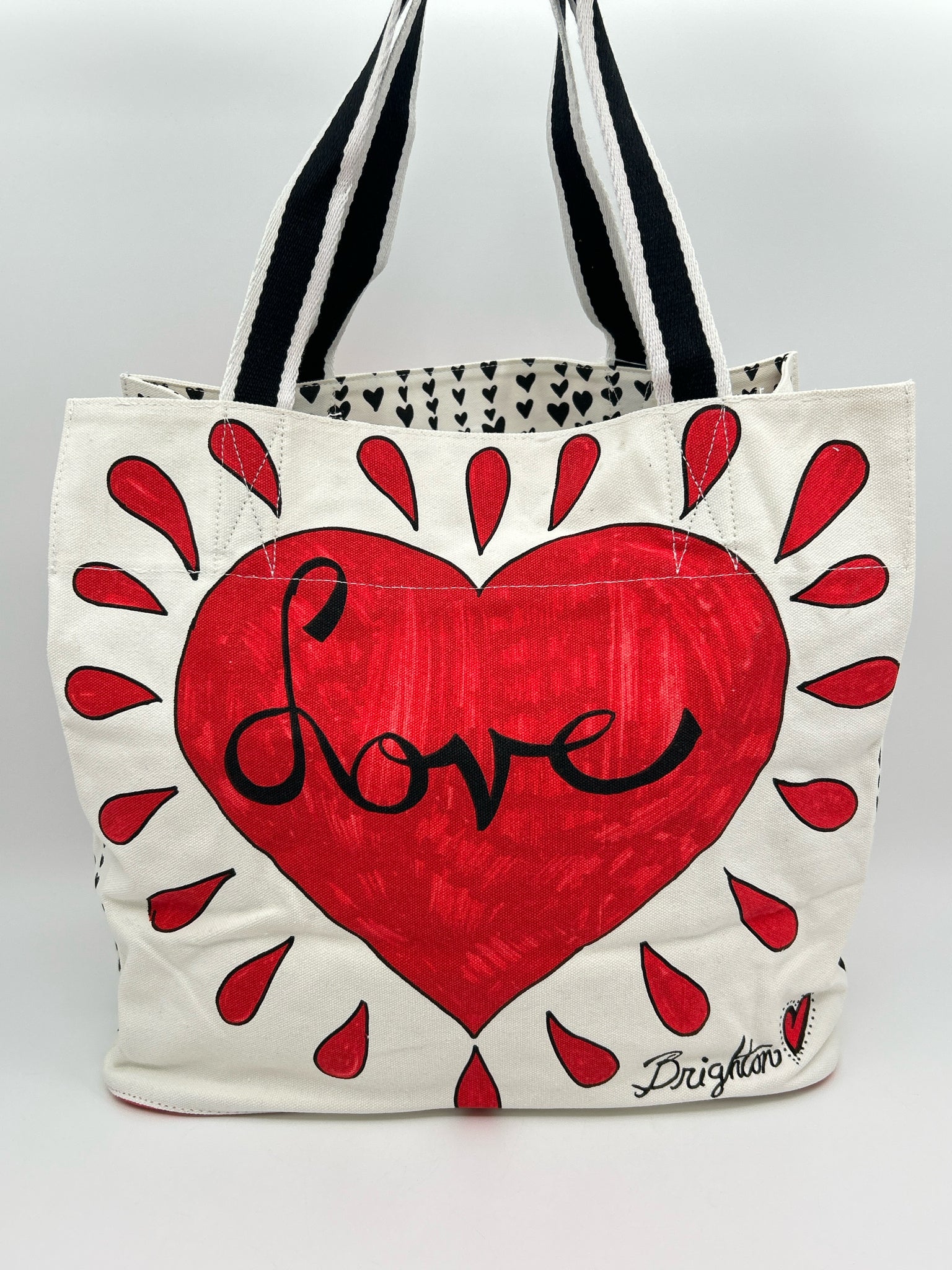 BRIGHTON NWT WHITE AND RED Women Tote