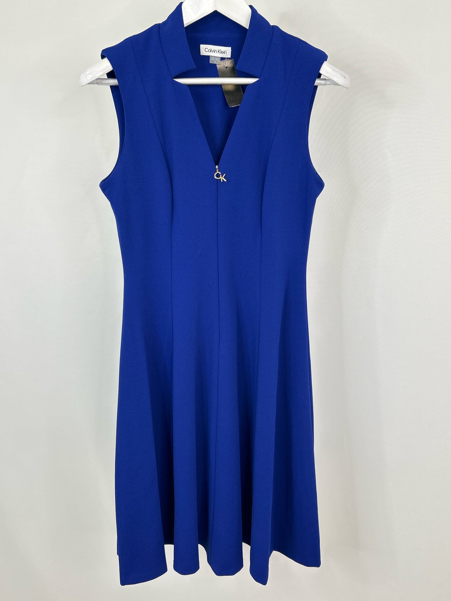 CALVIN KLEIN Size 8 Royal Blue Women Dress