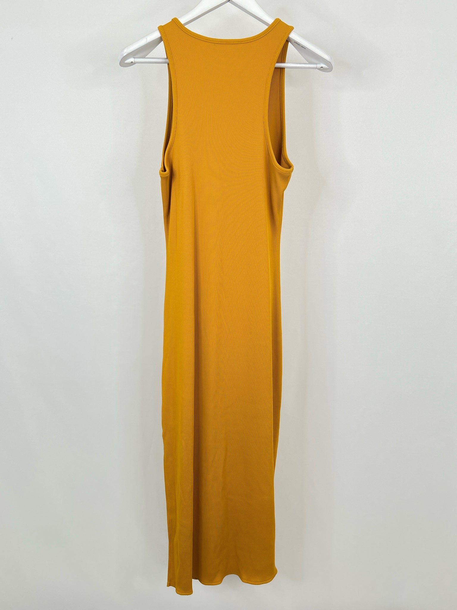 White House Black Market Size L Yellow Women Dress
