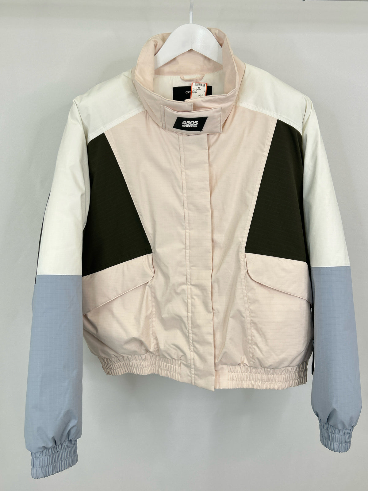 ASOS Size 14 White and PINK Women Jacket