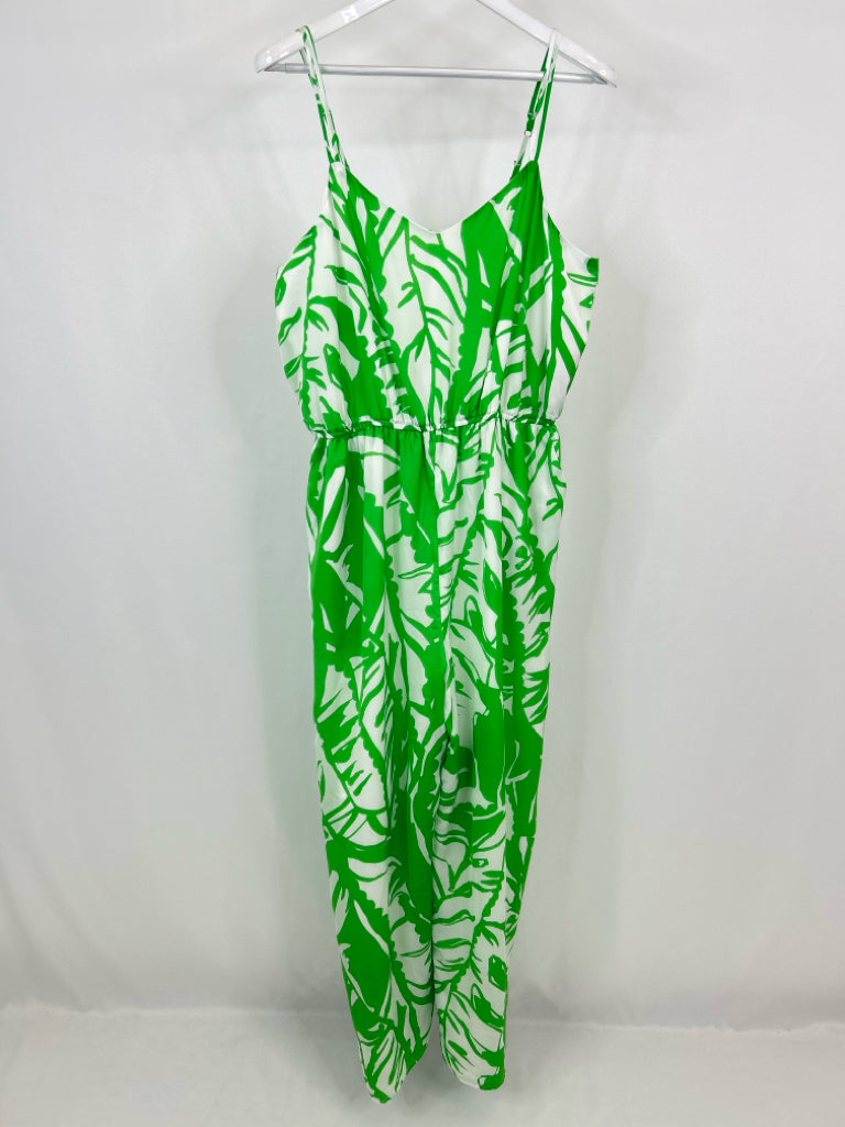 LILLY PULITZER FOR TARGET Size XL GREEN AND WHITE Women's Jumpsuit