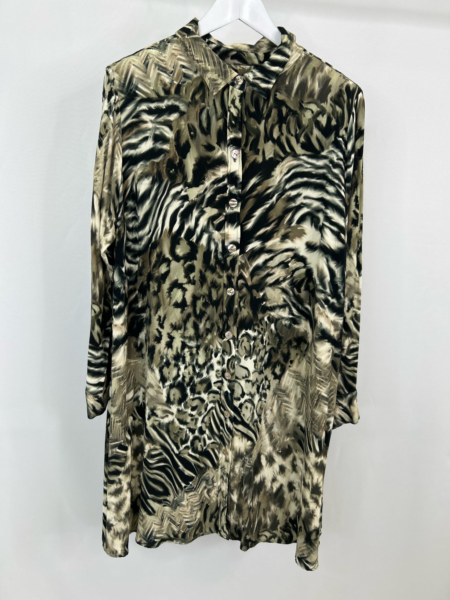 KAREN KANE Size 2X OLIVE GREEN Women Dress