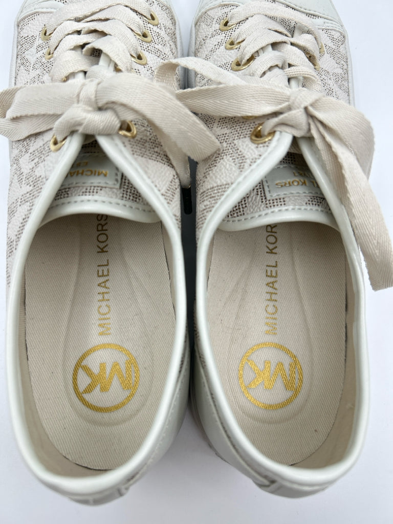 MICHAEL KORS Women Size 7 Ivory Sneakers