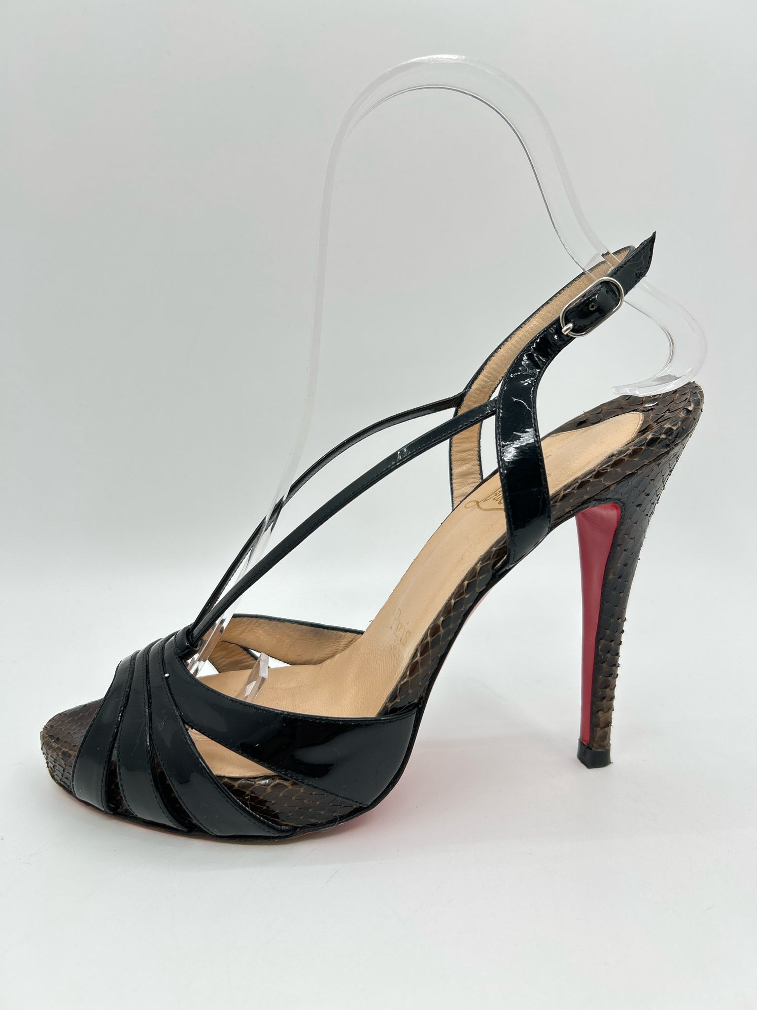 CHRISTIAN LOUBOUTIN Size 38.5 Black Women Sandal