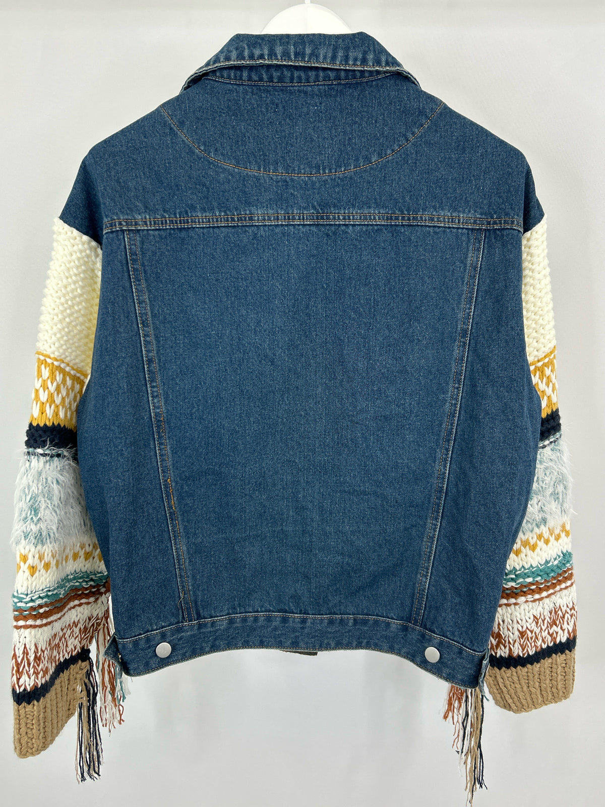 POL Size L BLUE DENIM Women Jacket