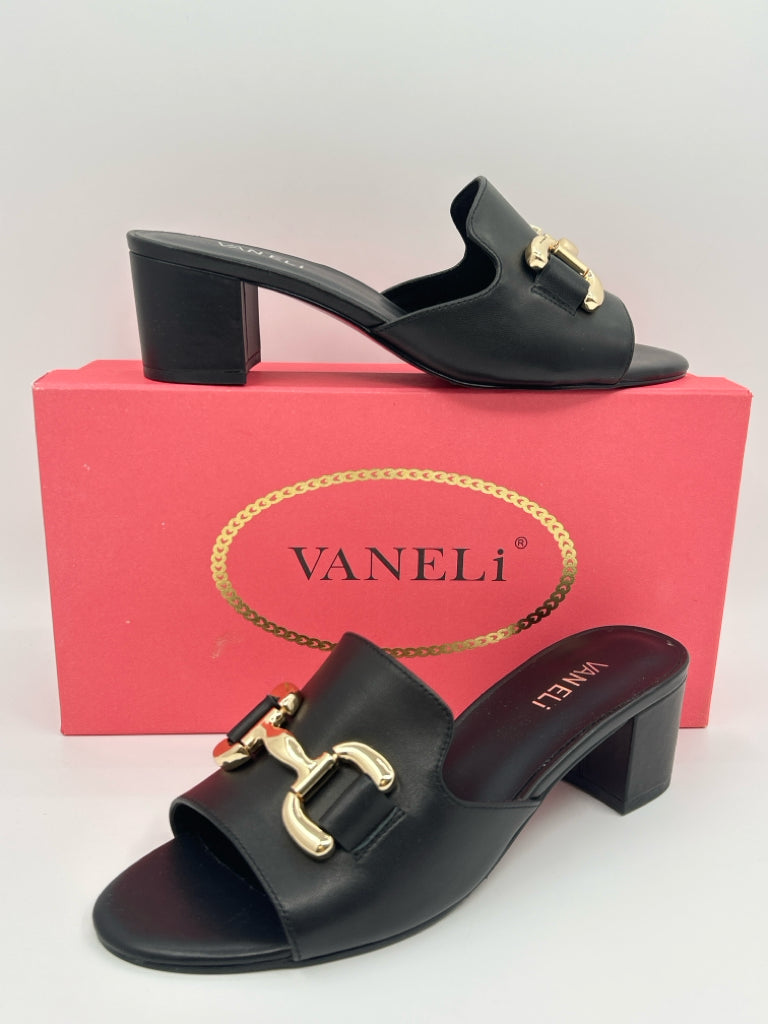 VANELI Size 8.5W Black Oksana Women's Sandal