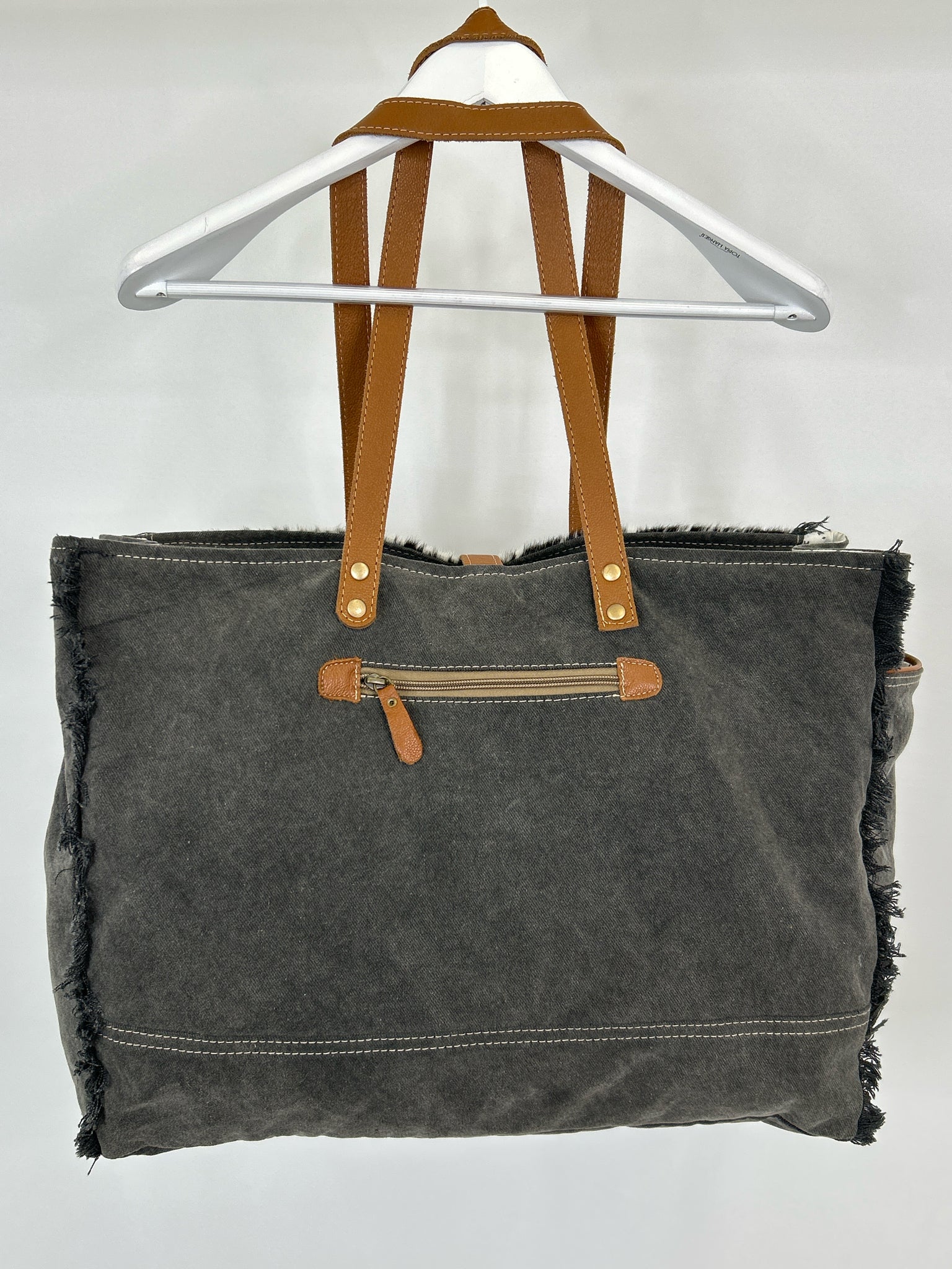 MYRA BAG Grey and white Women Tote