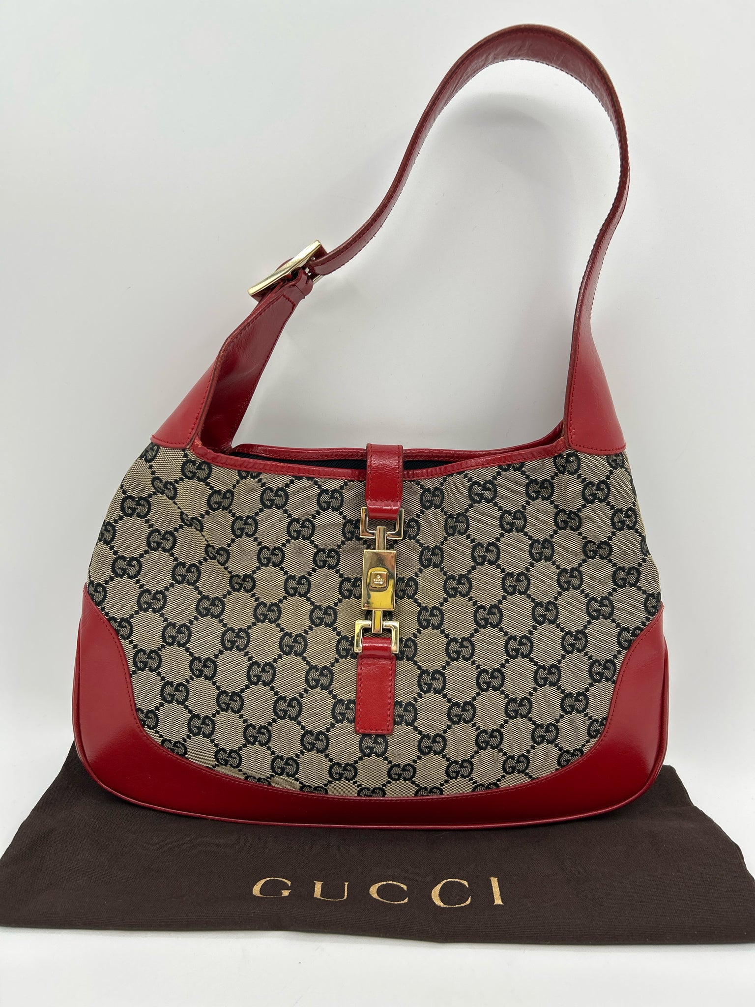 GUCCI NAVY & RED Women Purse