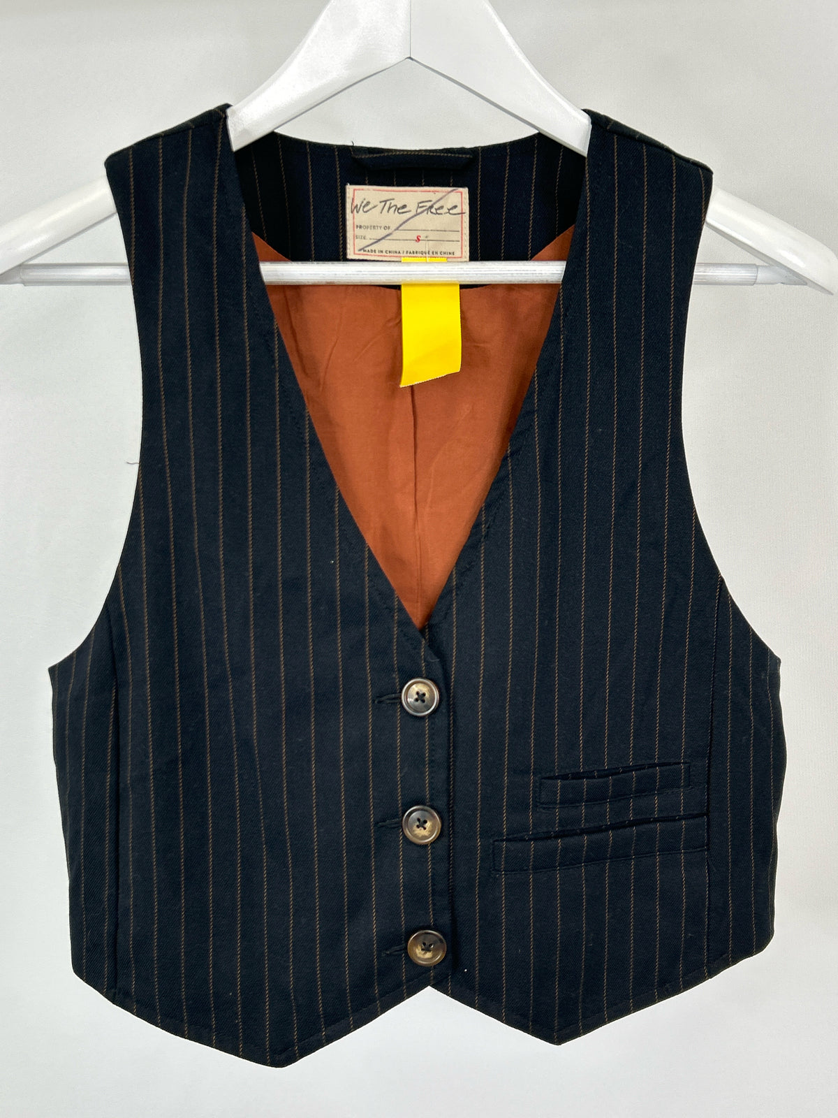 WE THE FREE Size S black striped Women Vest
