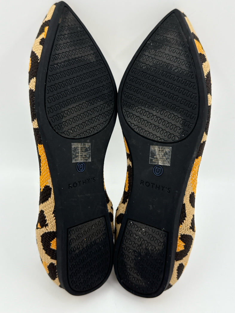 ROTHY'S Size 9 Animal Print Flats