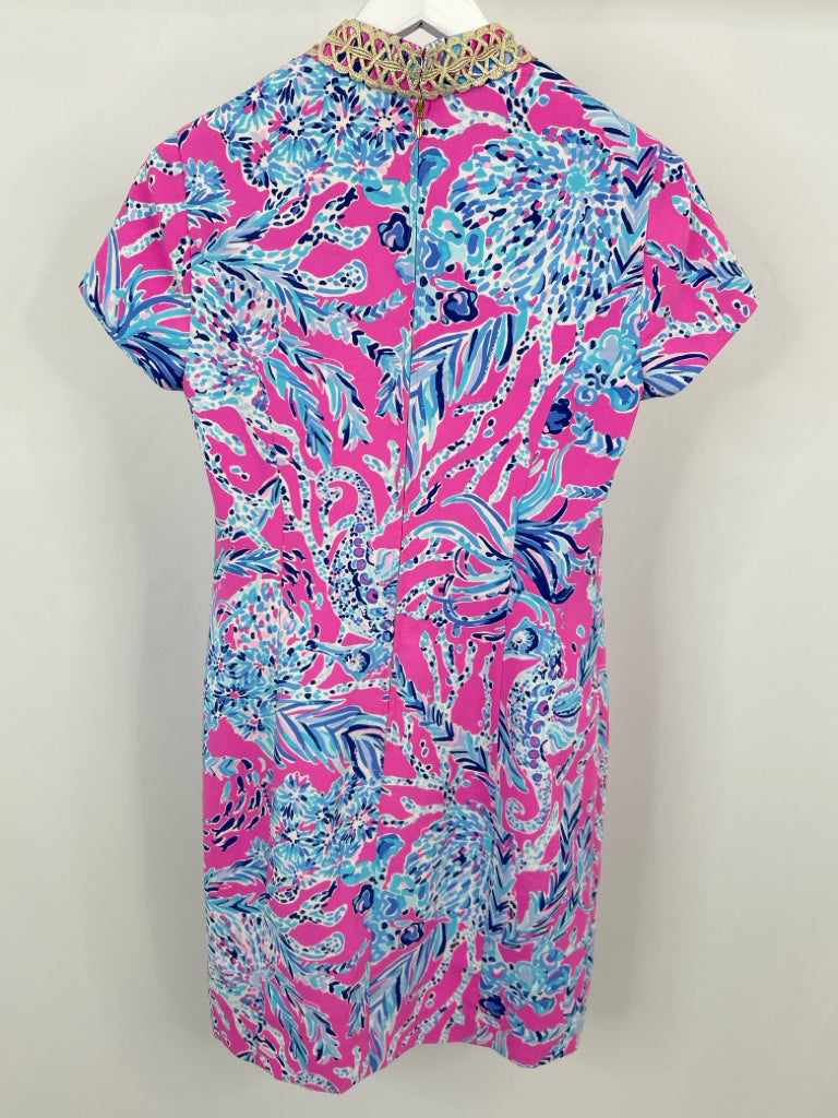 LILLY PULITZER Women Size 8 Pink Print Dress