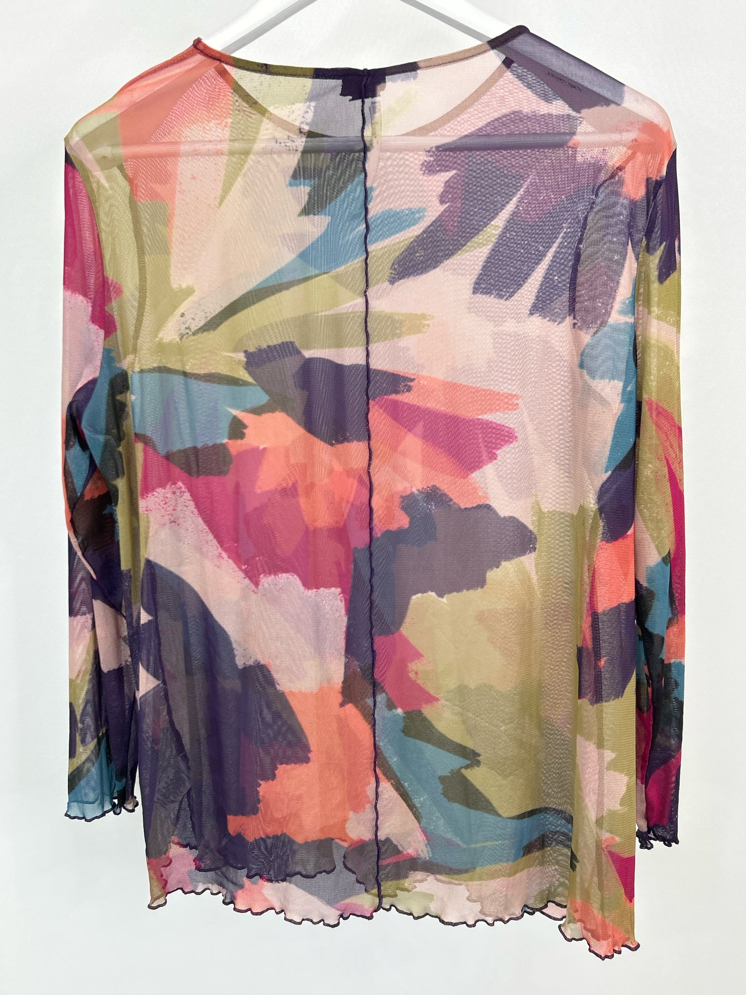 LISA BAYNE Size M Purple and Coral Women Top