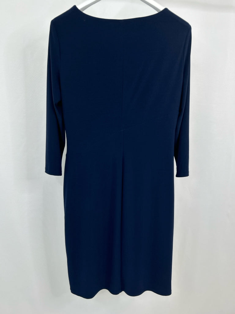 Lauren Ralph Lauren Women Size 14 NAVY AND WHITE Dress