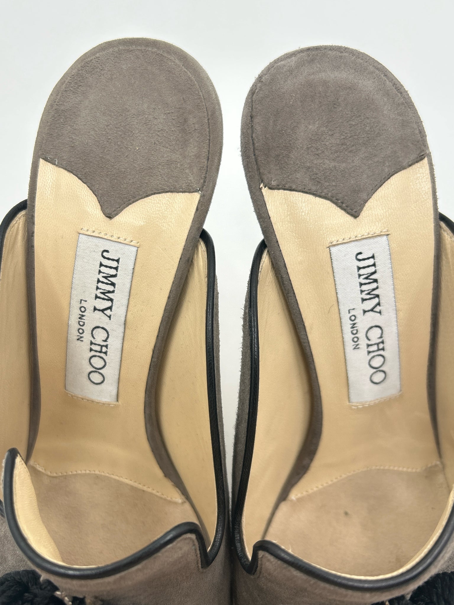 JIMMY CHOO Size 39 Gray Women Pumps