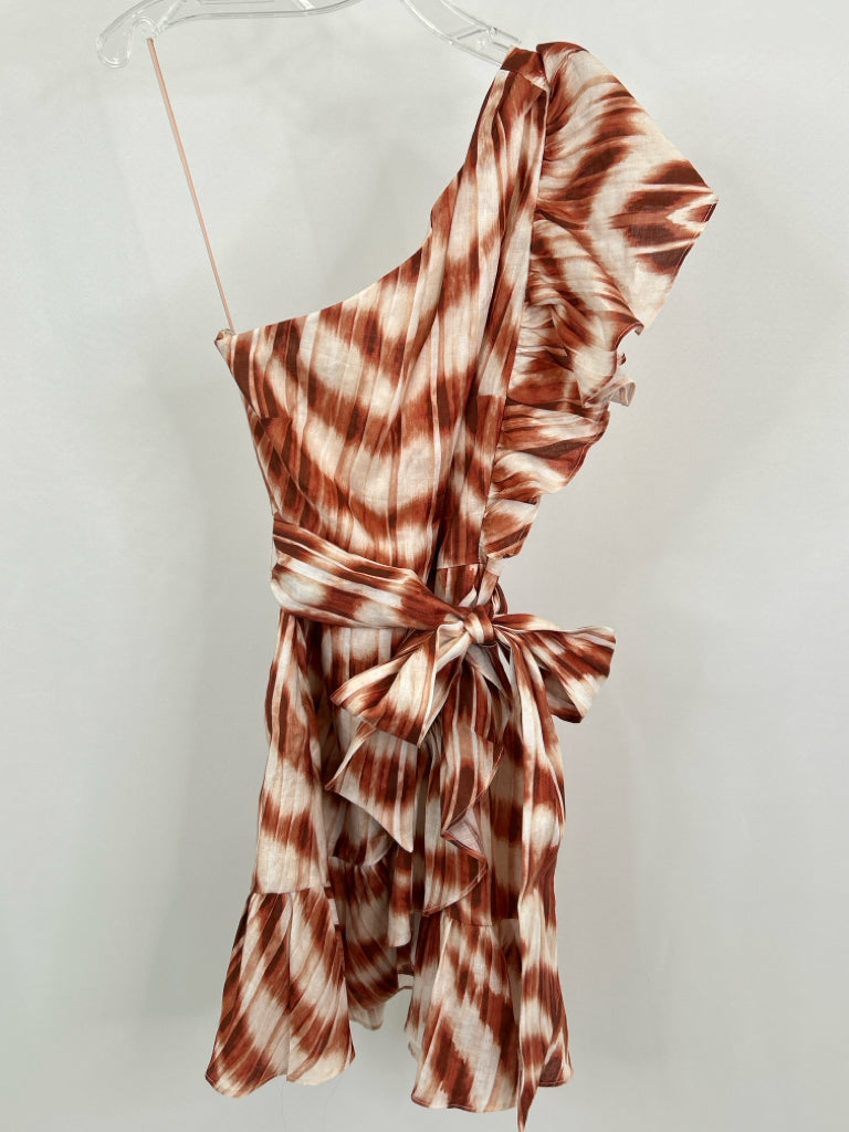 BANANA REPUBLIC Size 4 Orange Print Women's Dress