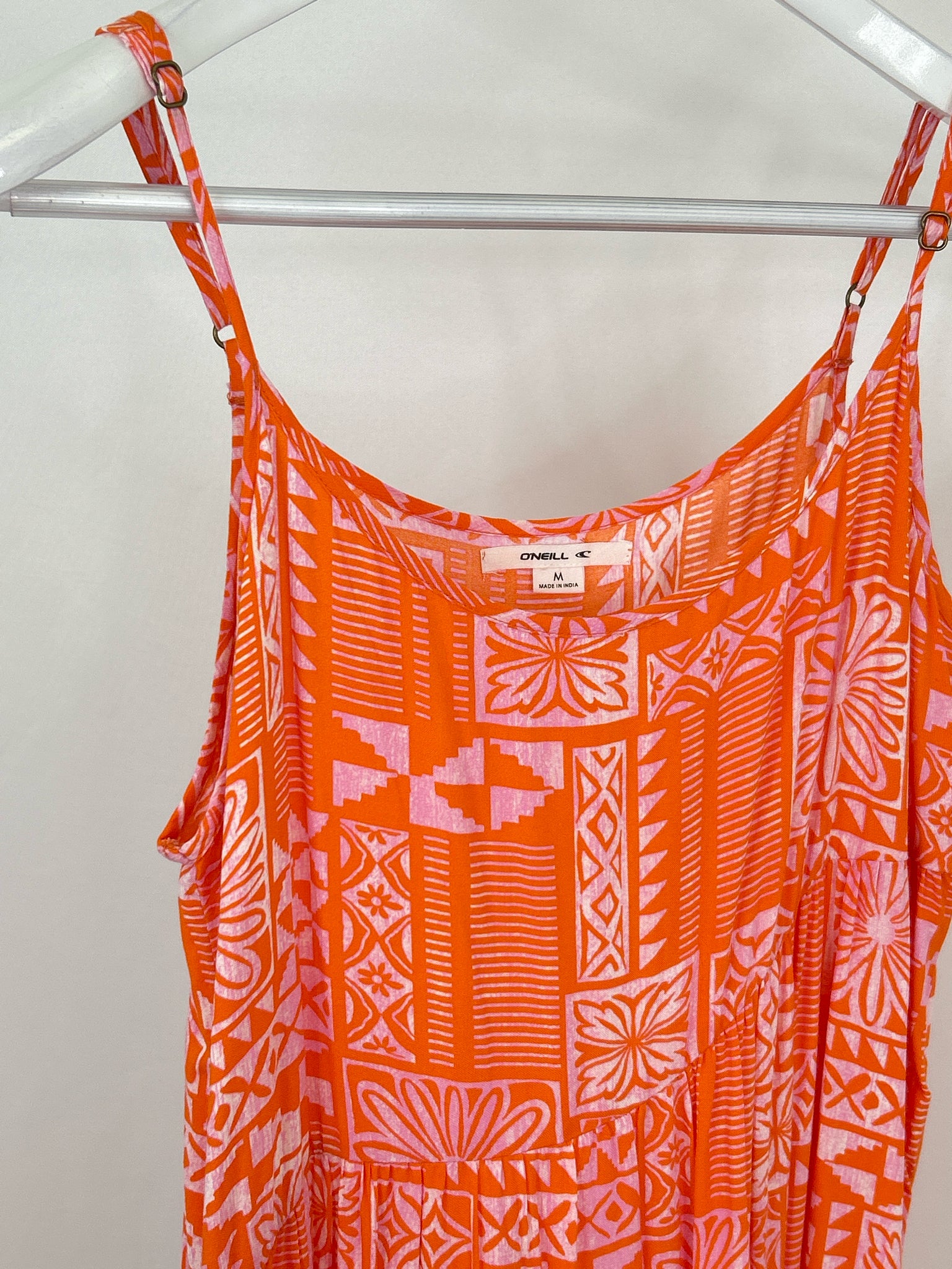 O'NEILL Size M Orange Print Women Dress