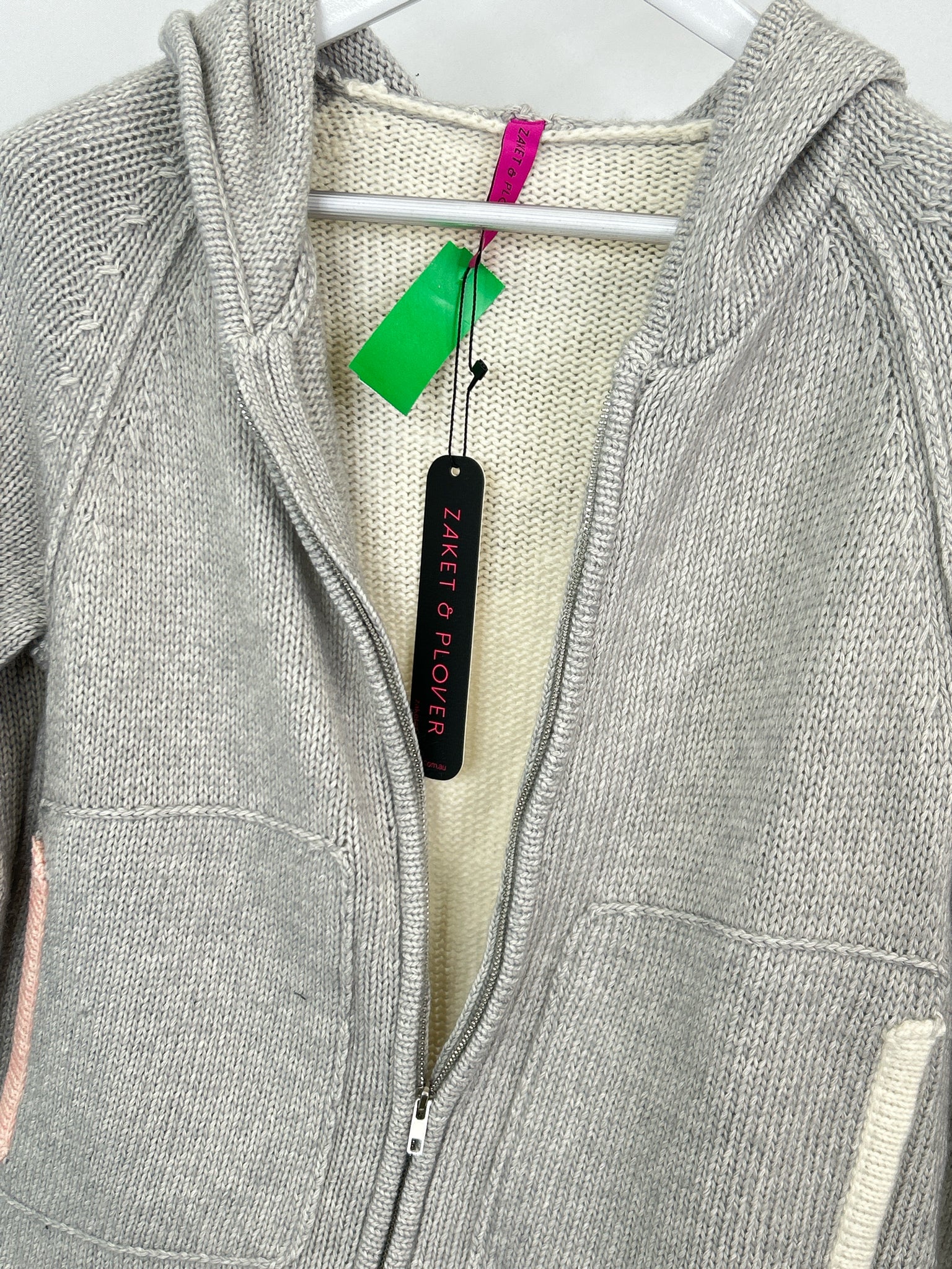 Zaket & Plover NWT Size XS GRAY AND CREAM Women Jacket