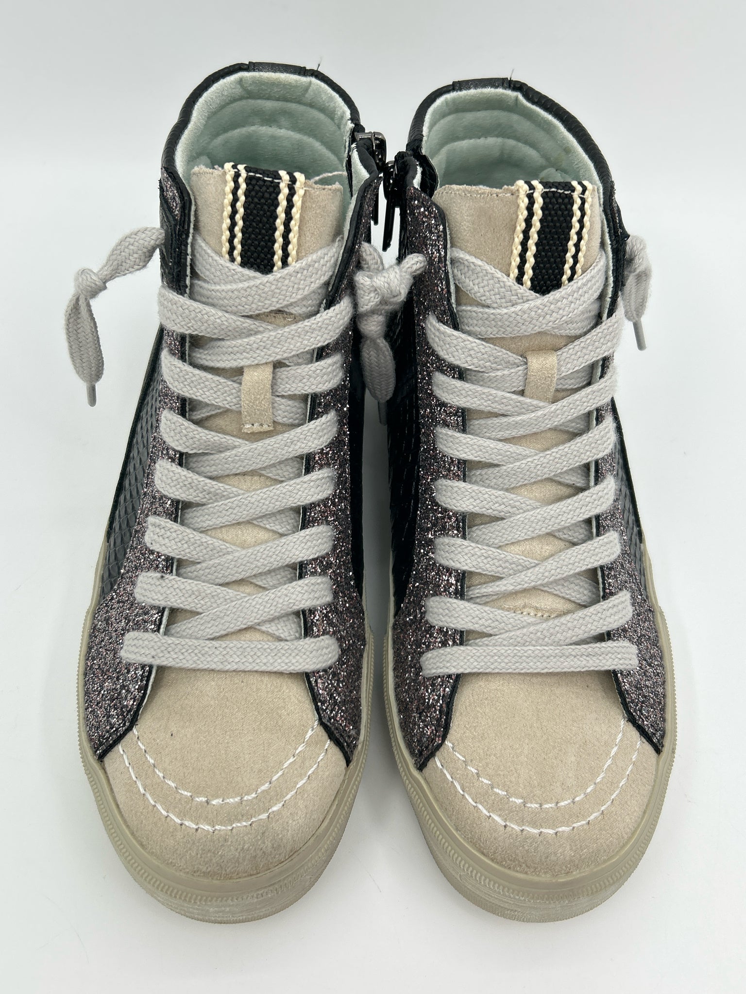 SHU SHOP Size 6 Black Print Women Sneakers