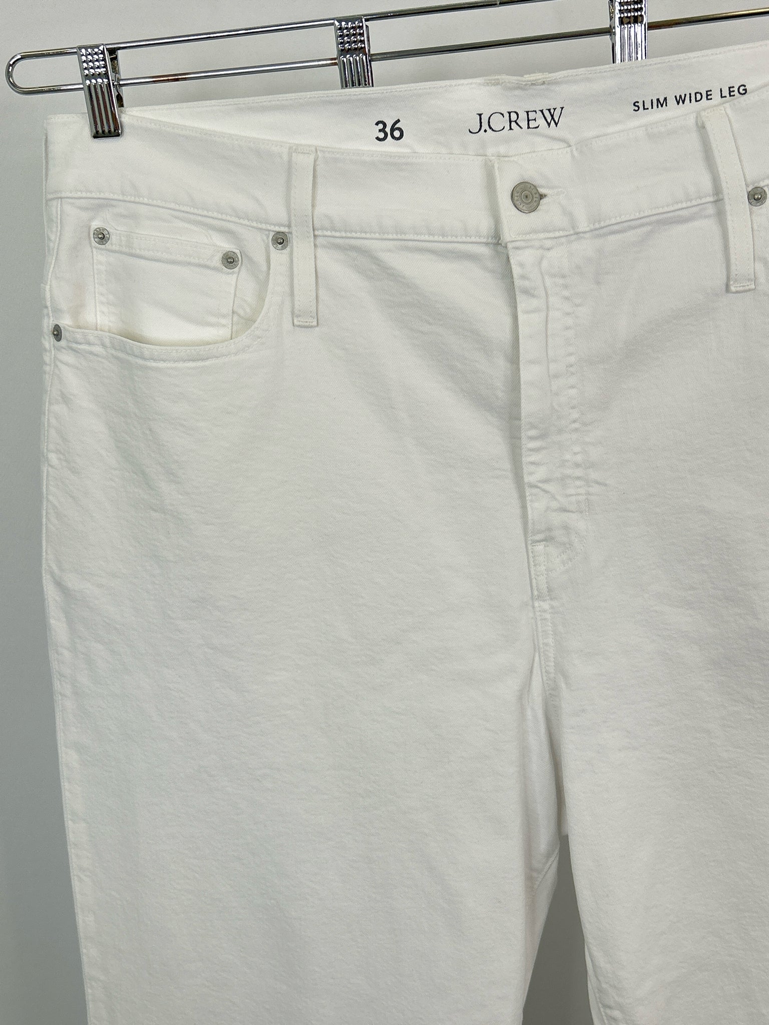 J CREW Size 36 White Denim Women Jeans NWT