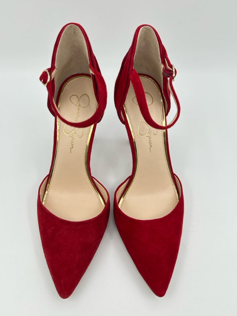 JESSICA SIMPSON Women Size 9M Red Pumps