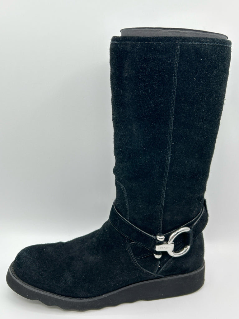 coach Women Size 10M Black Boots