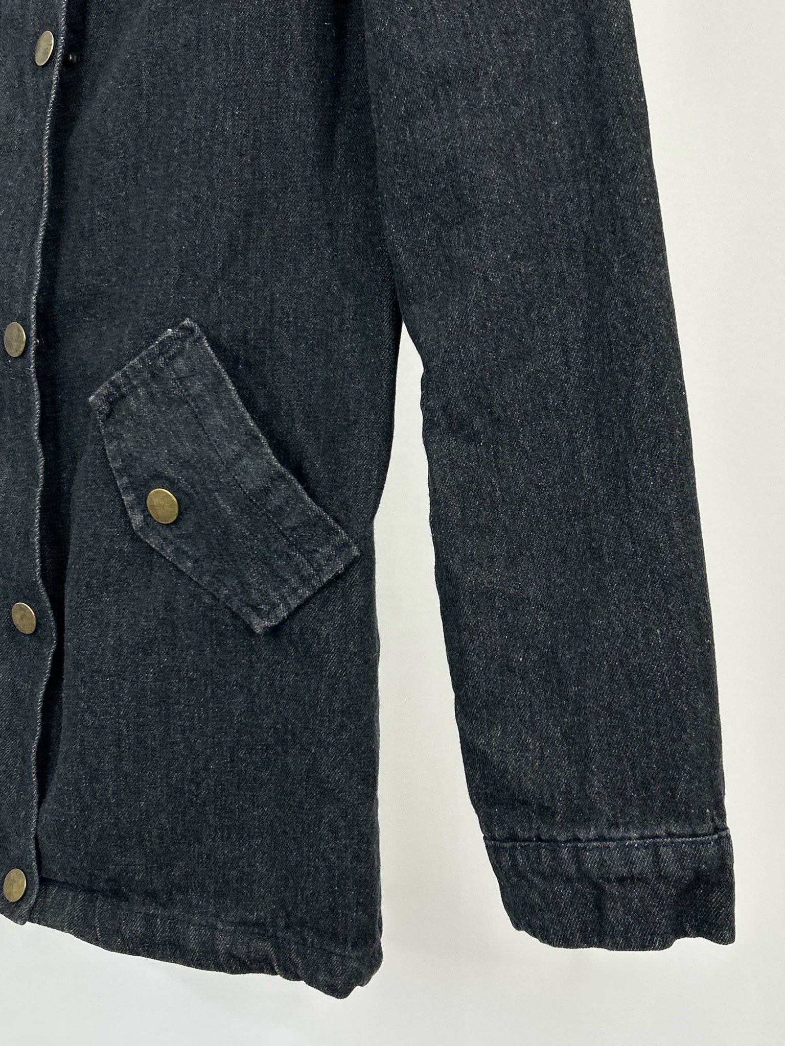 RE'FUSION Size L BLACK DENIM Women Jacket