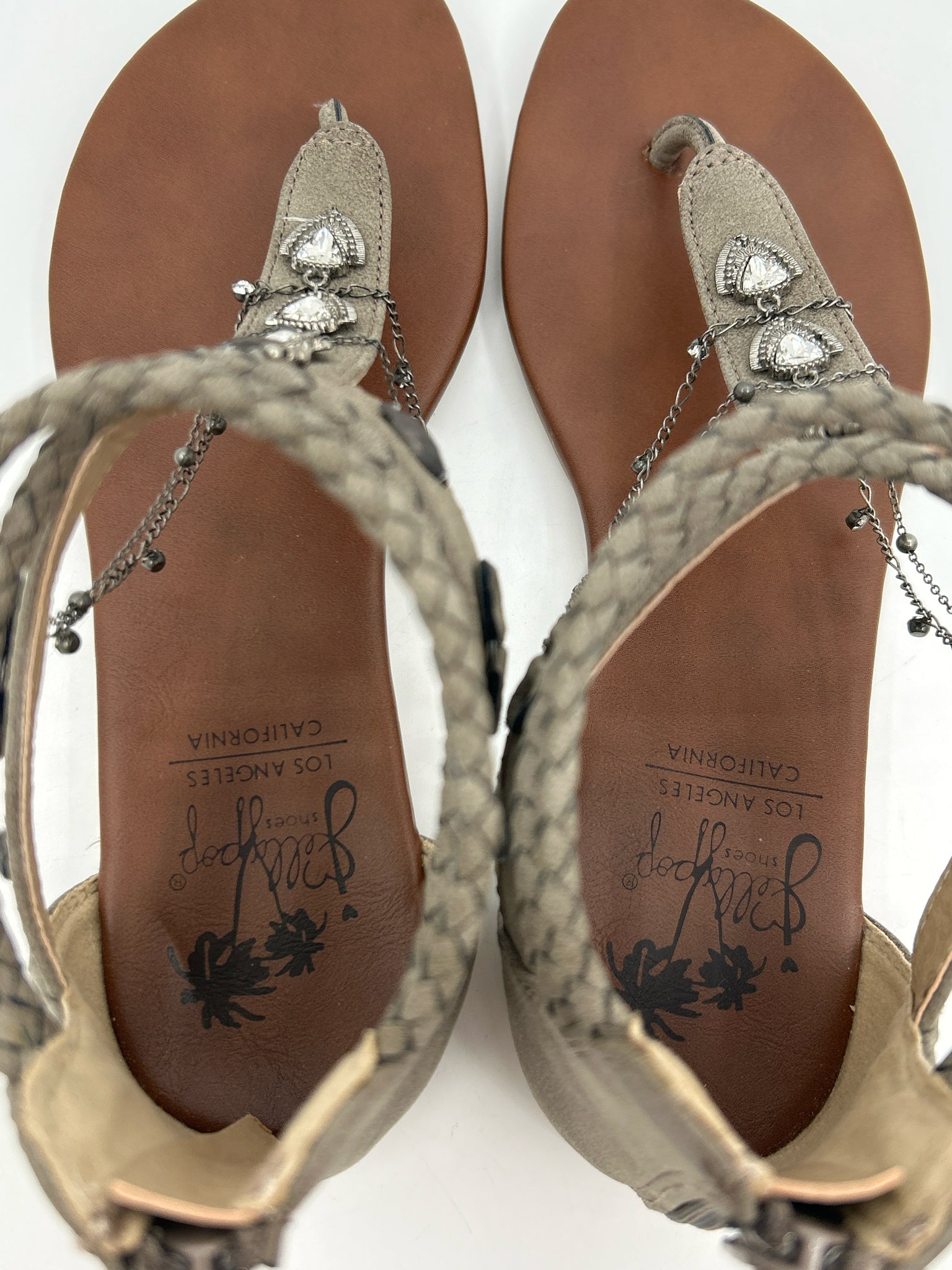 JELLYPOP Size 7M Grey Women Sandal