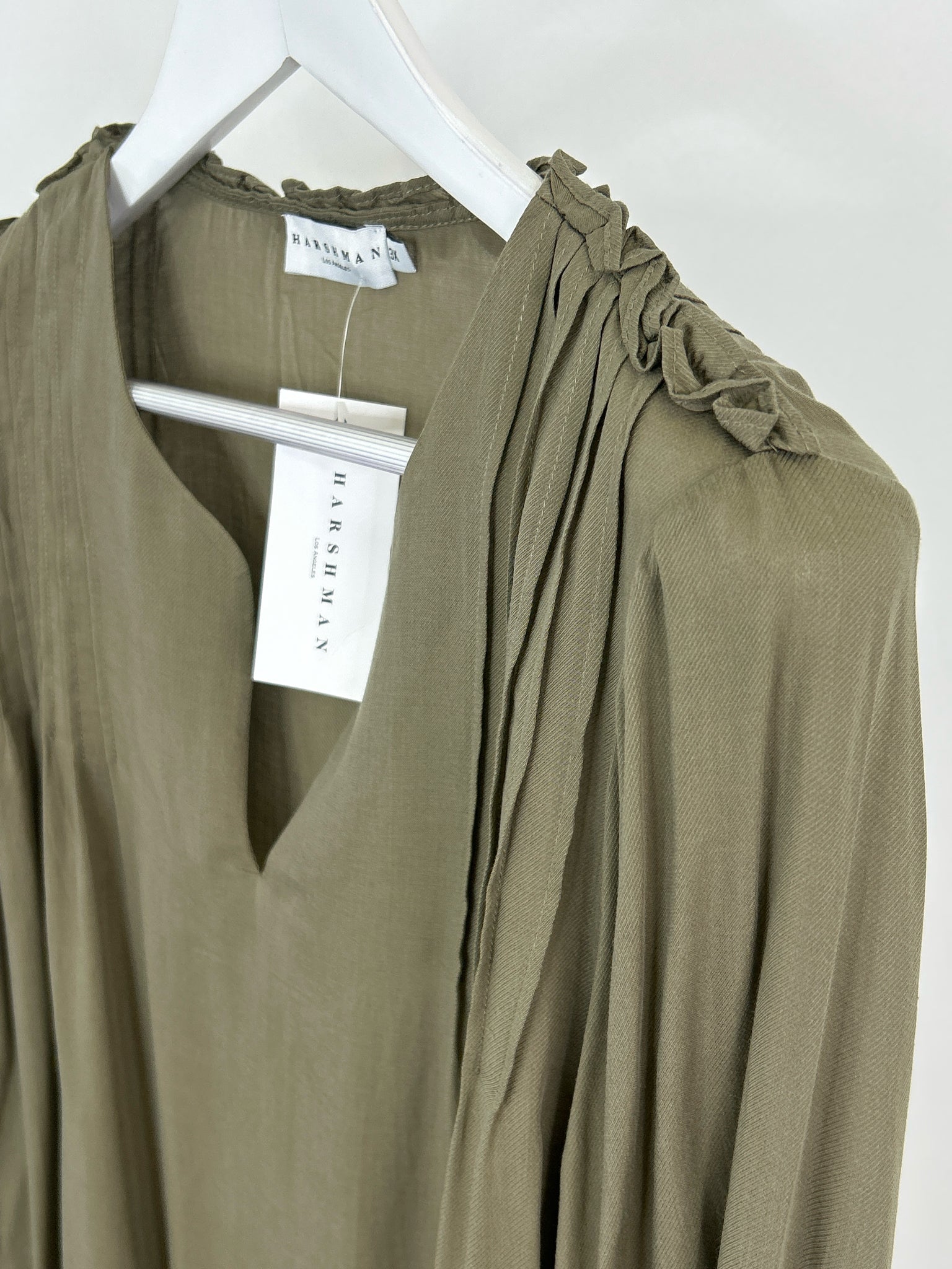 Harshman Size 3X SAGE Women Blouse