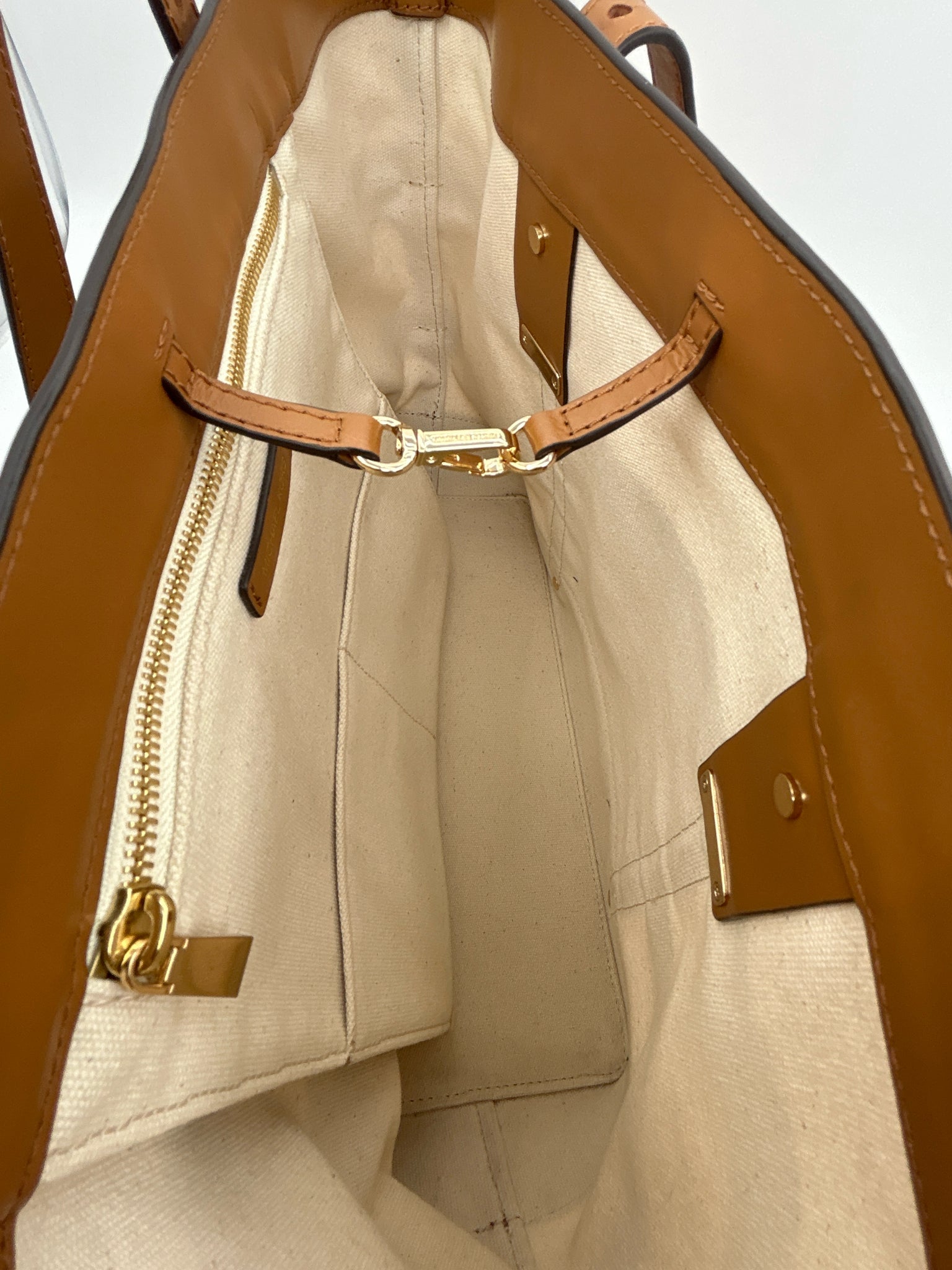 MICHAEL KORS Canvas and Tan Women Tote