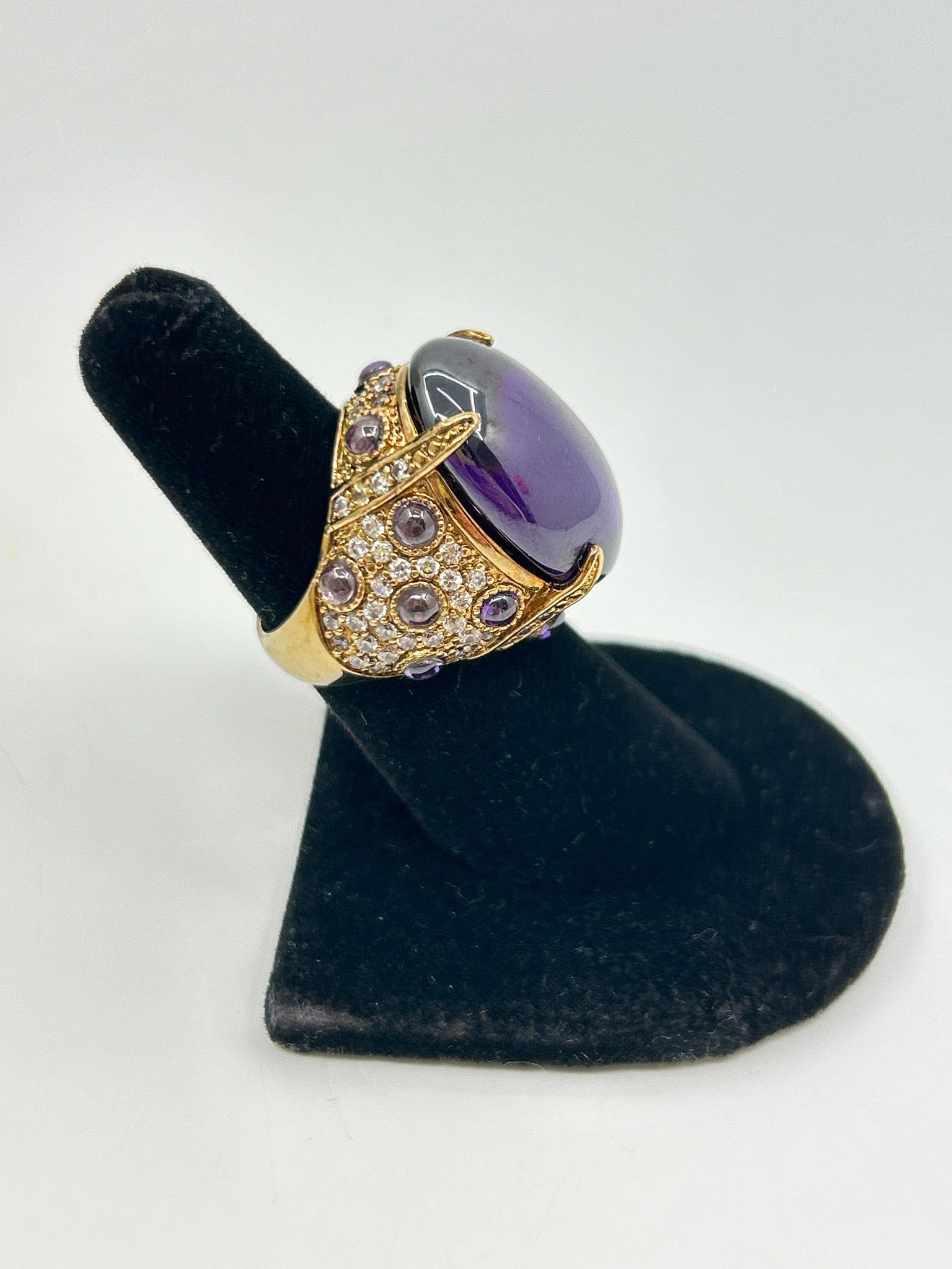 NO BRAND Purple and Gold Ring Size 6