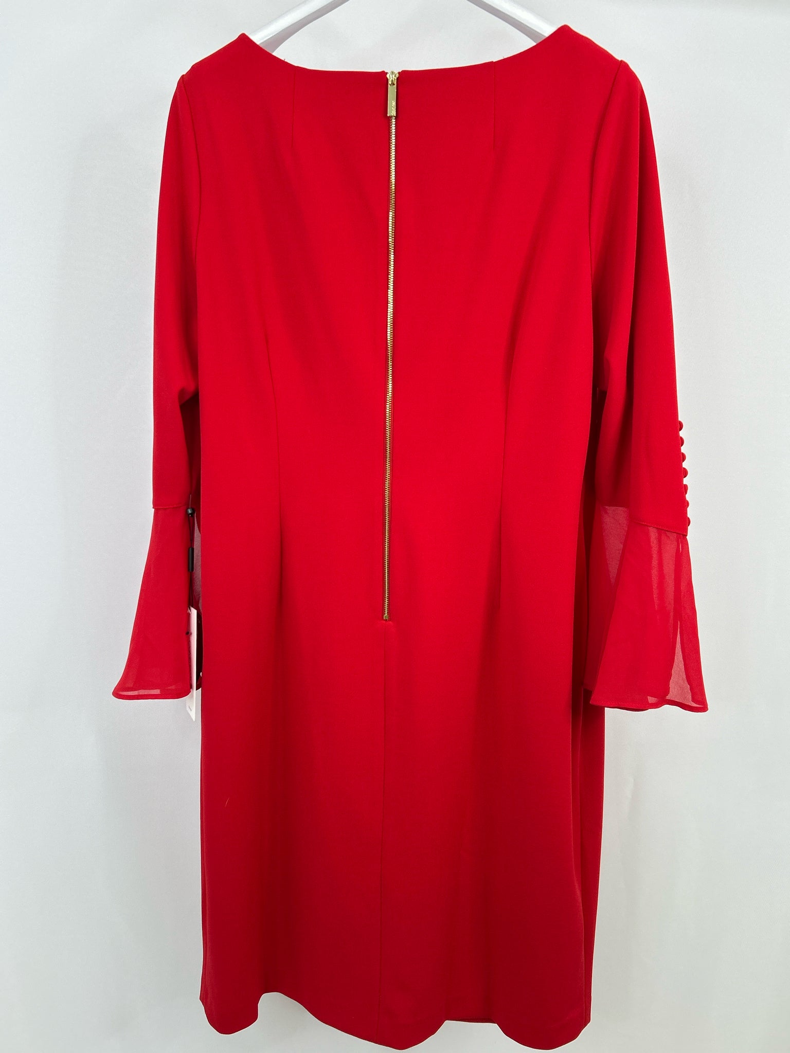 CALVIN KLEIN Size 18W Red Women Dress
