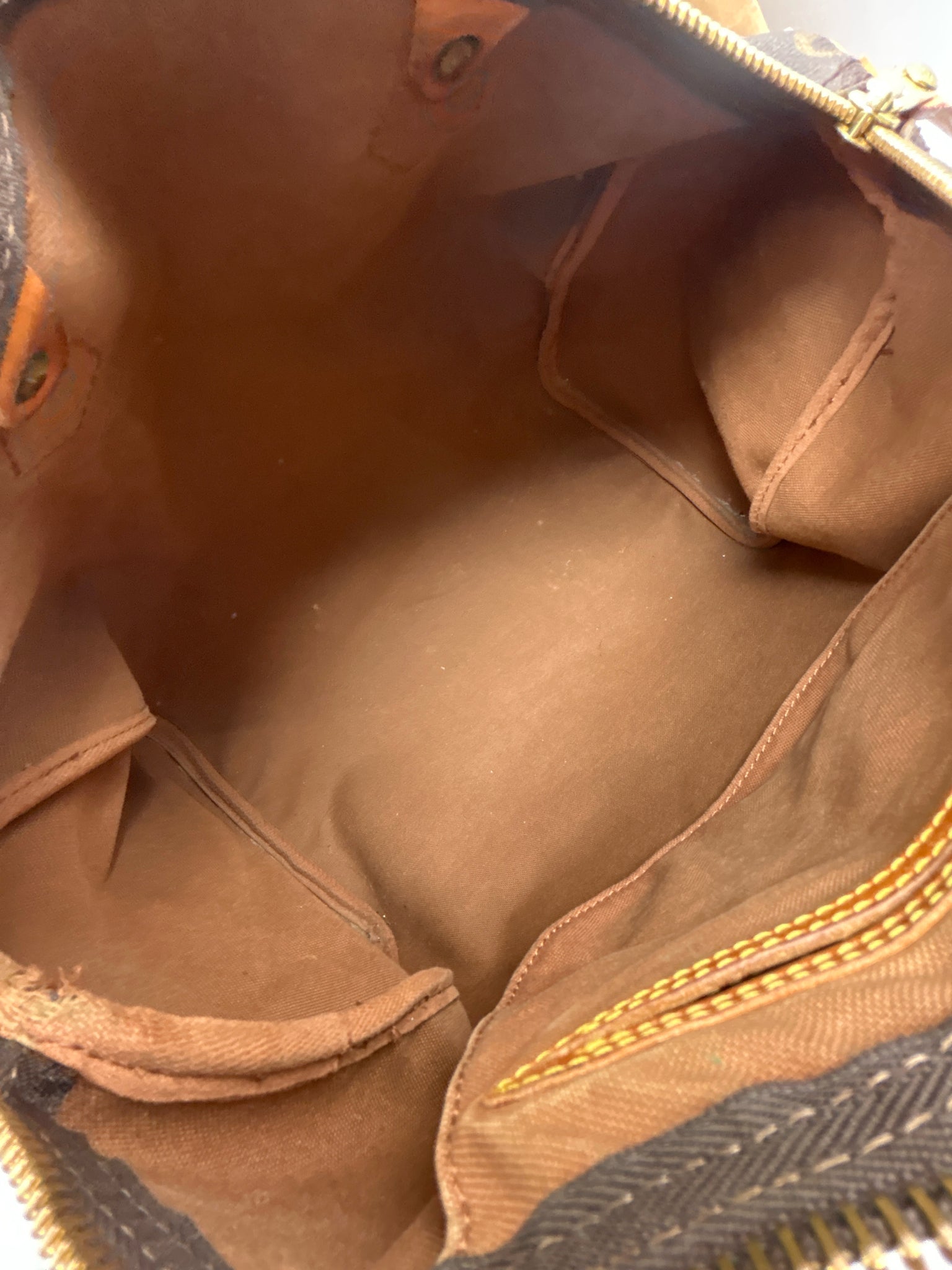 LOUIS VUITTON Brown Speedy 30 Women Purse