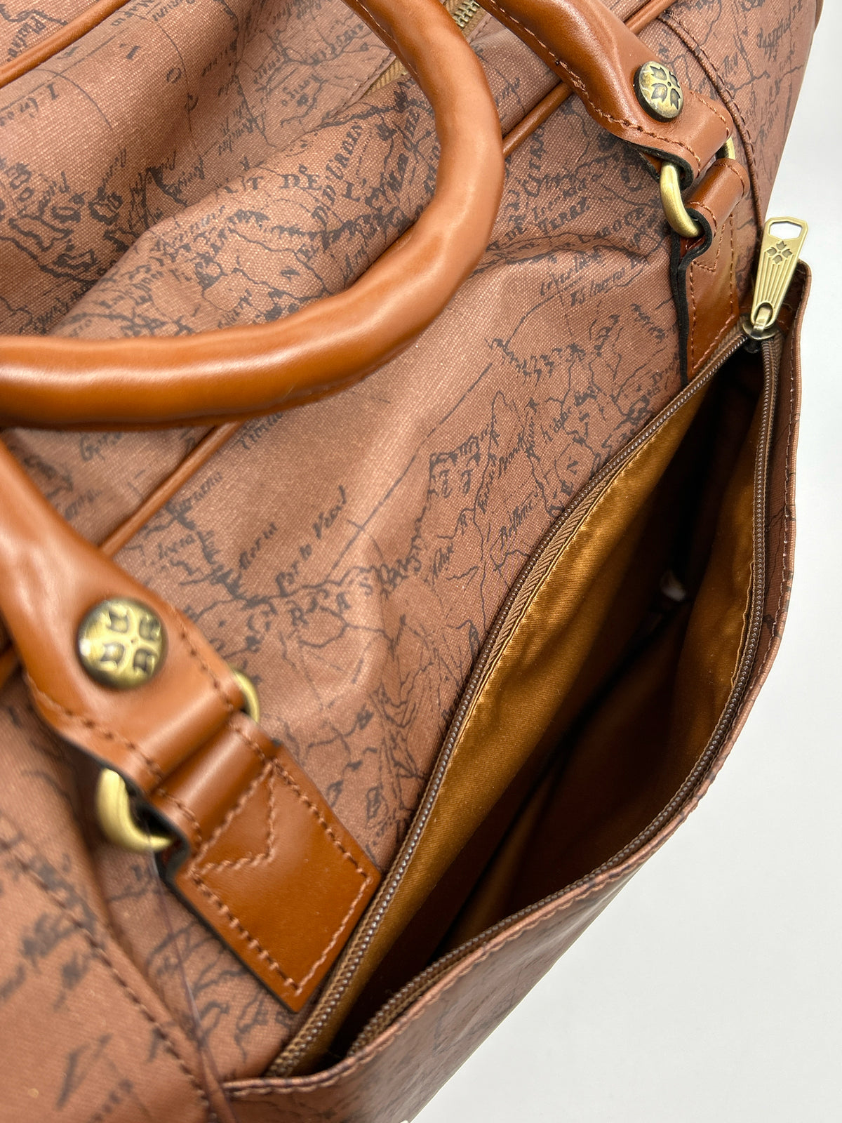 PATRICIA NASH NWT Brown Print Luggage