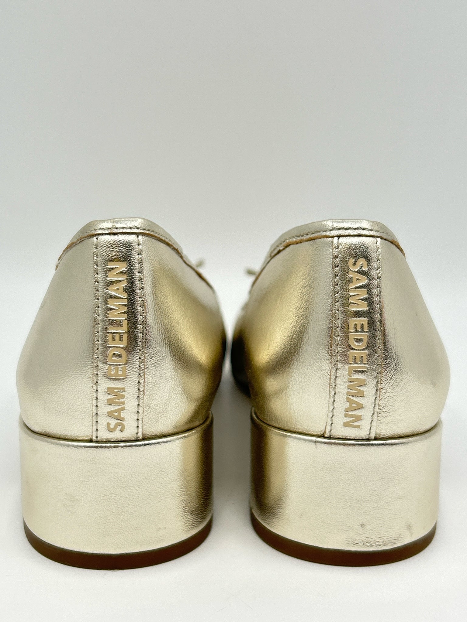 SAM EDELMAN Size 10 gold metallic Women Pumps