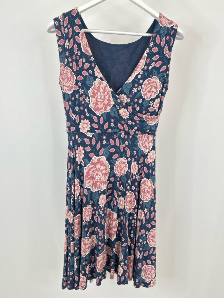 LOFT Size S Blue floral Women's Dress