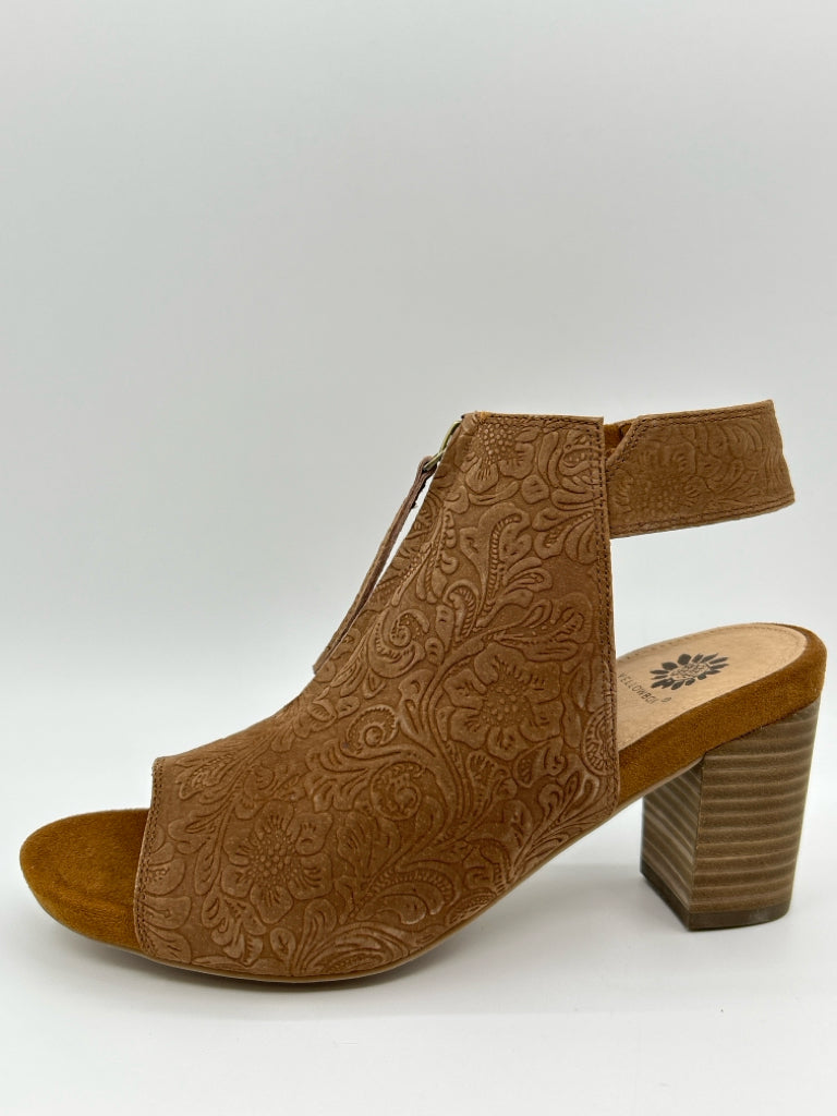 YELLOW BOX NIB Size 6.5M CHESTNUT Women Booties