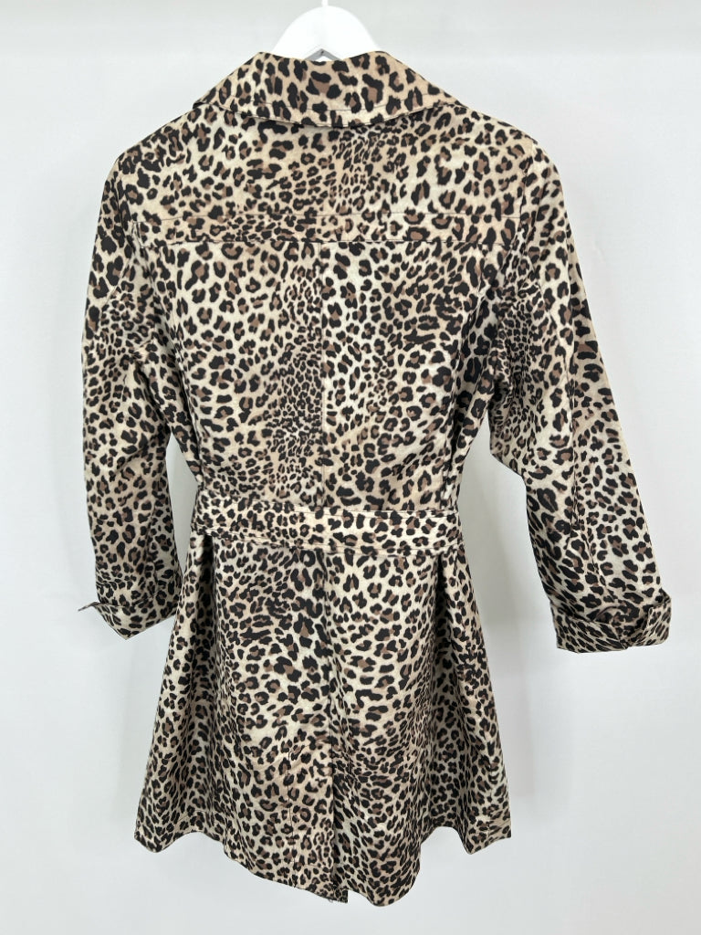 CHICO'S Women Size 8 Animal Print Coat