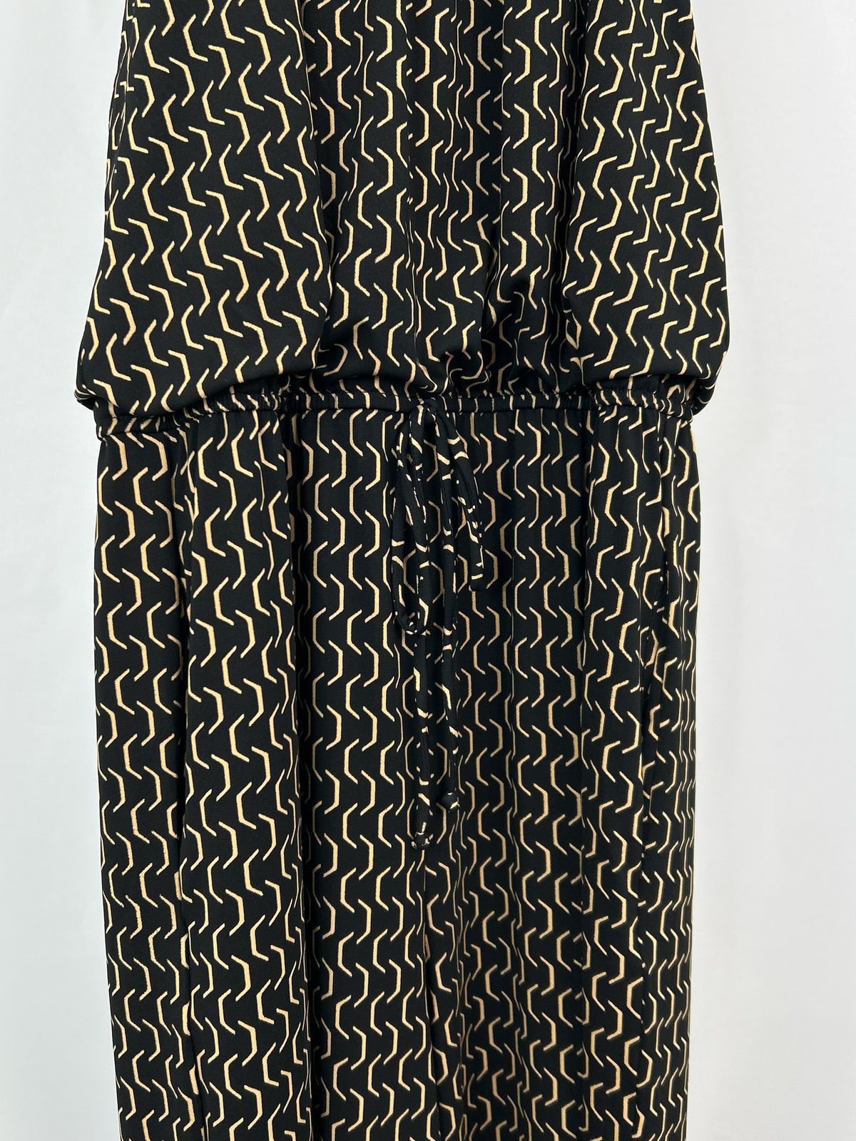 ENFOCUS STUDIO Size 14 Black Print Women Jumpsuit