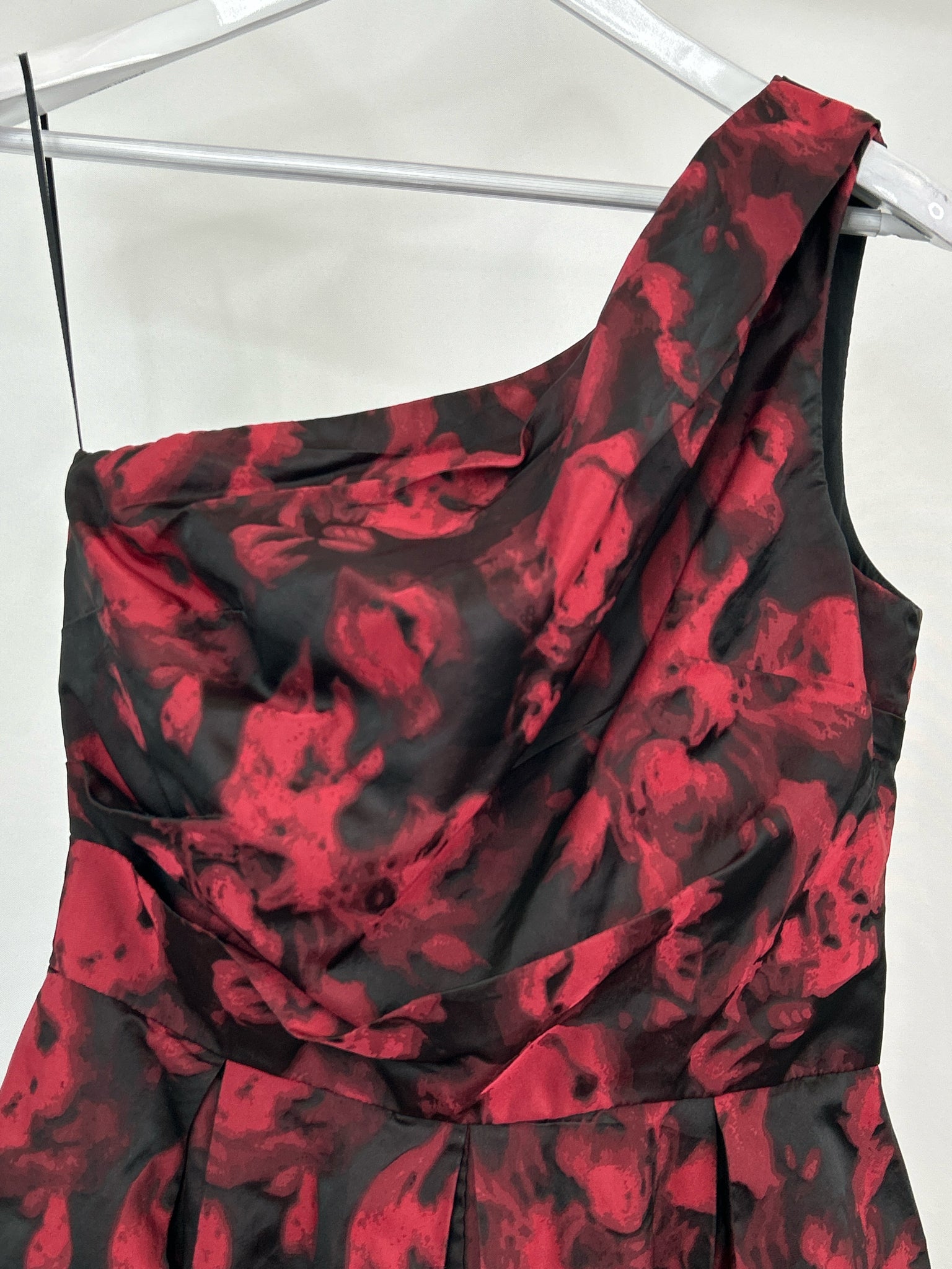 SLATE & WILLOW Size 10 Red and Black Women Dress