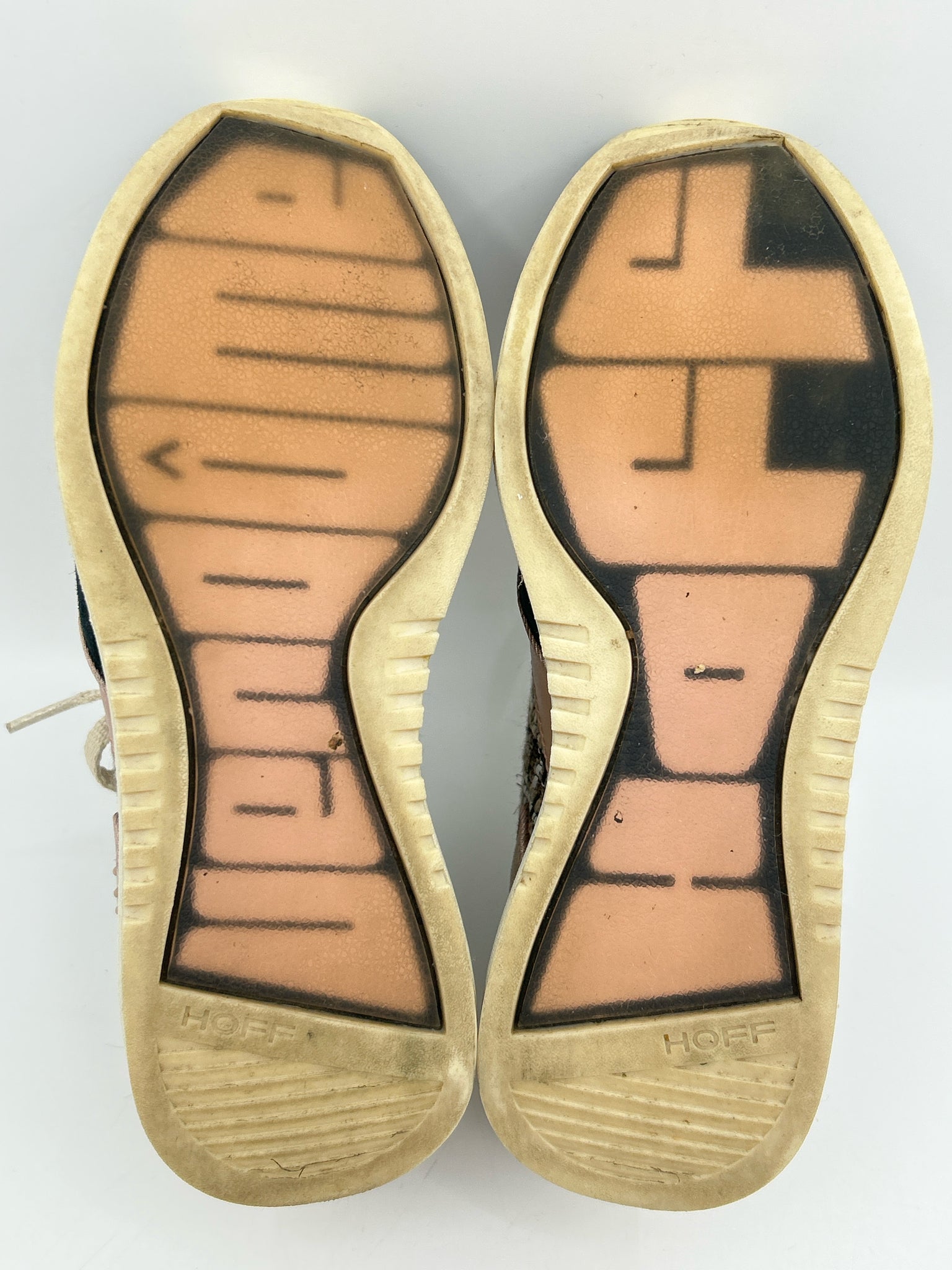 HOFF Size 6.5 Taupe and Pink Women Sneakers