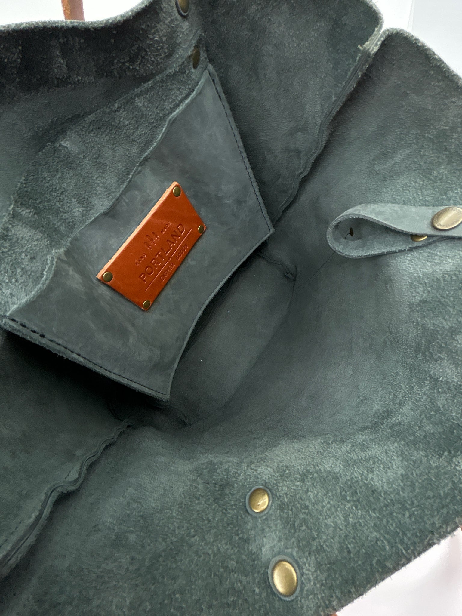 PORTLAND LEATHER GOODS Blue Gray Women Purse Tote