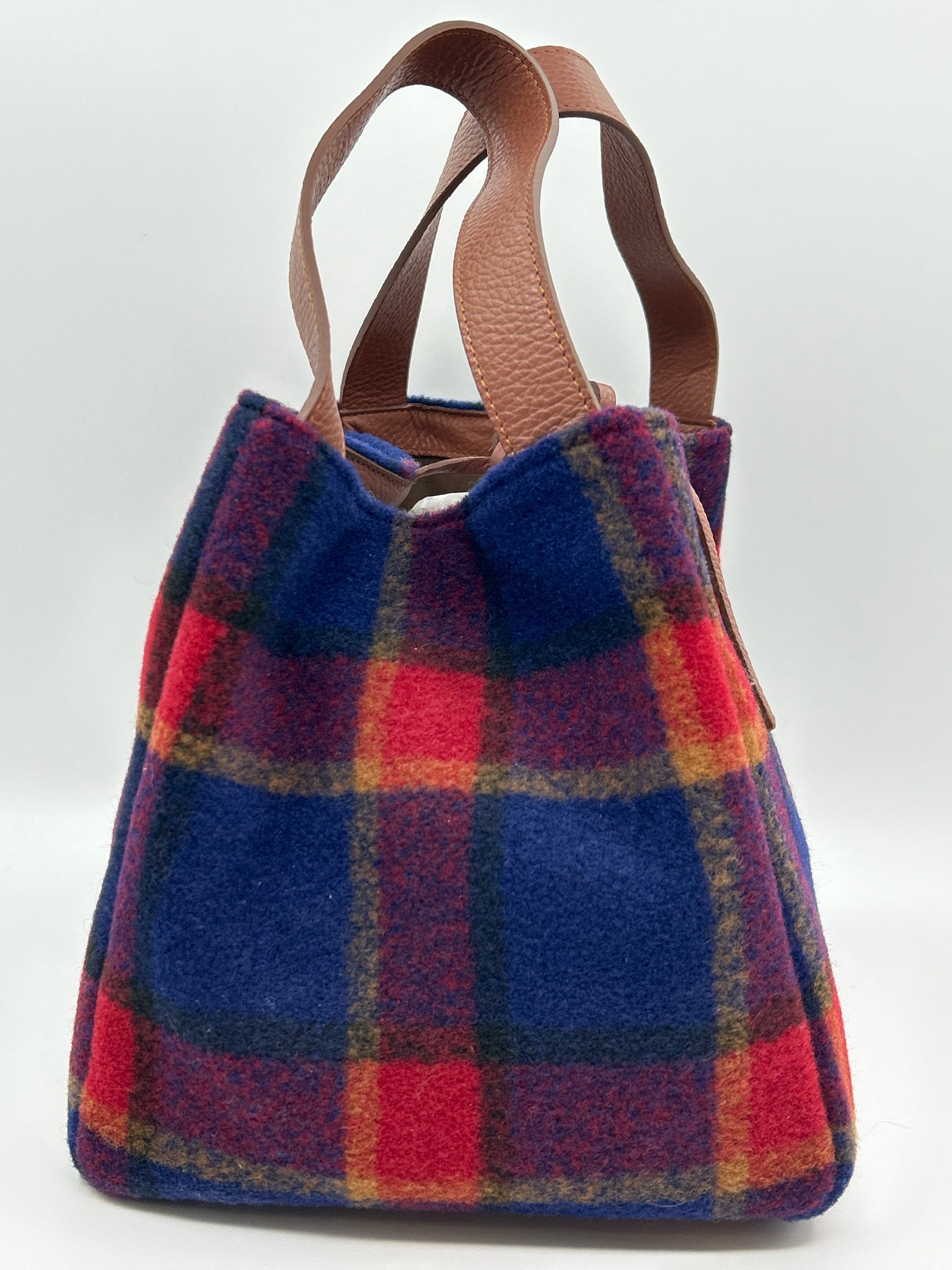 SUNDANCE Blue Plaid Women Tote