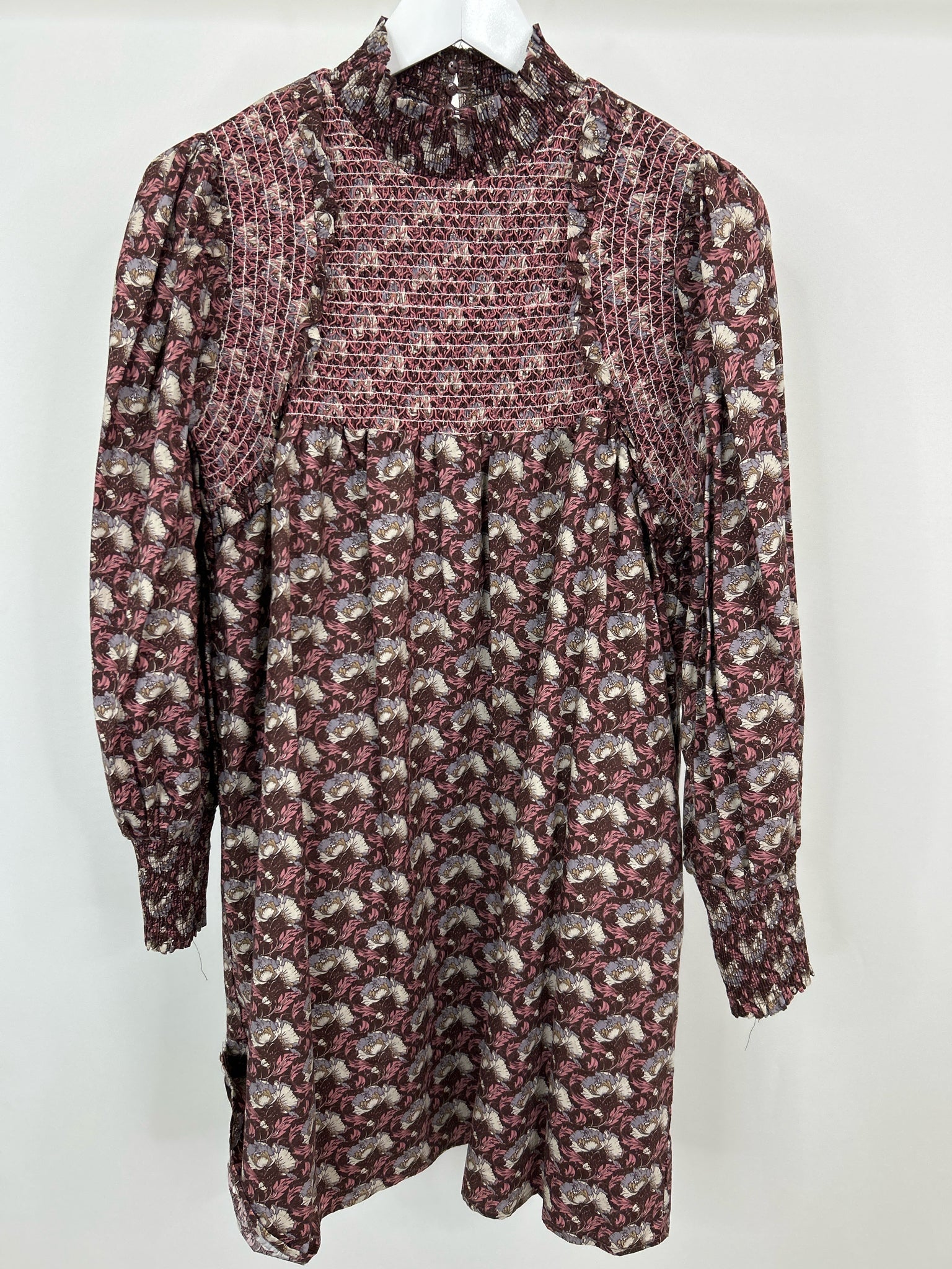 aureum Size M Brown Print Women Dress