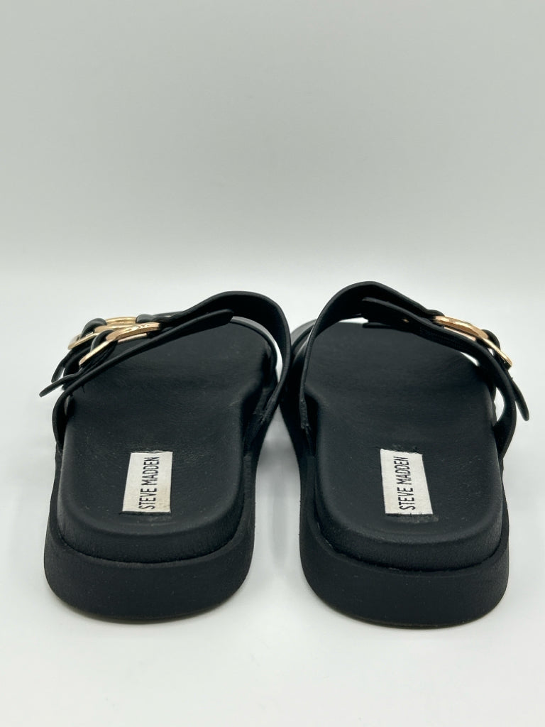 STEVE MADDEN Size 6.5M Black Women's Sandal