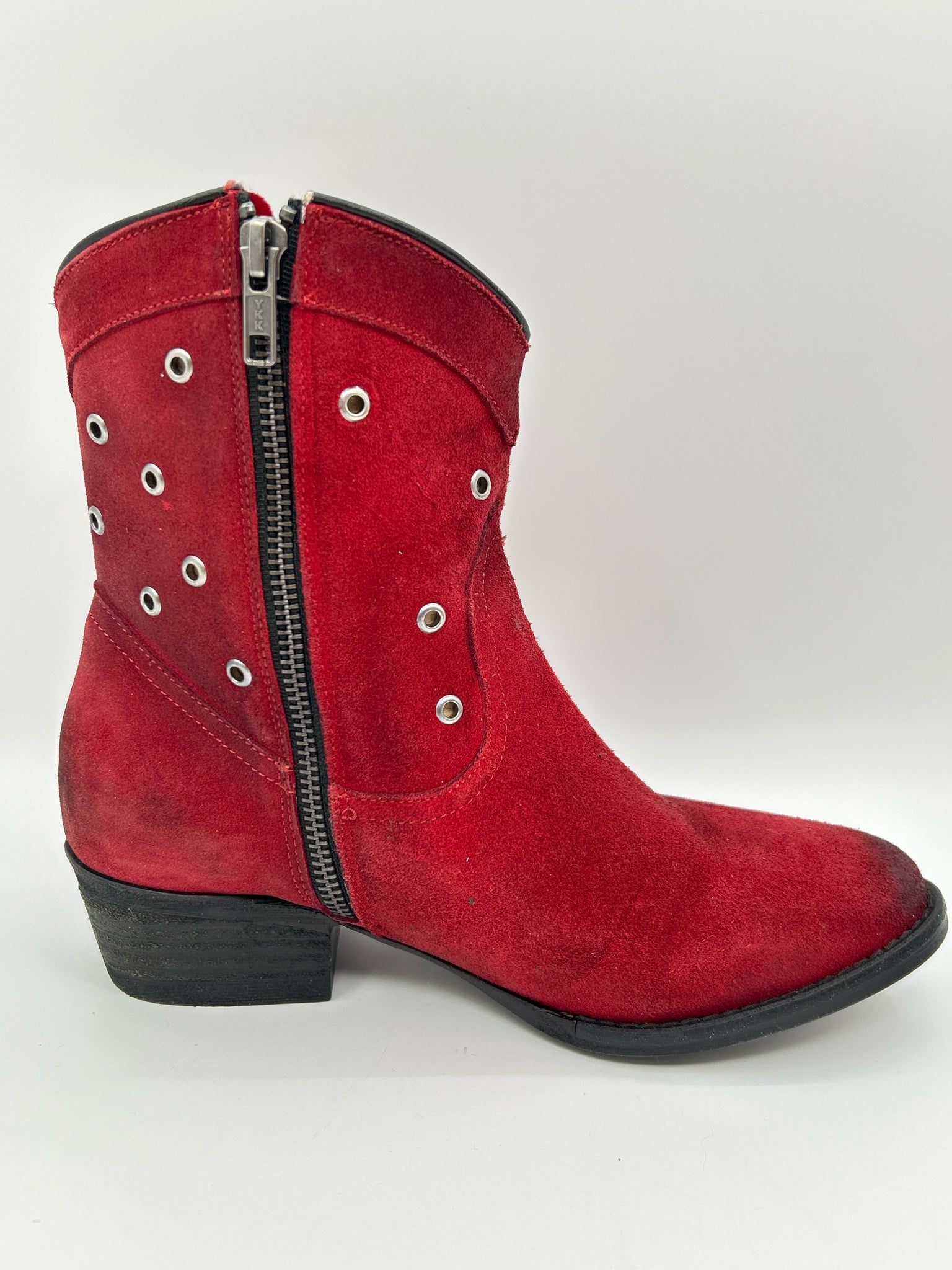 Circle G Boots Size 7.5 Red Women Booties