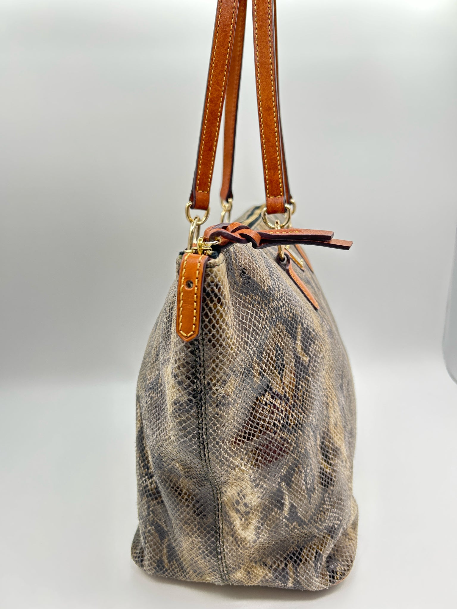 DOONEY & BOURKE Brown Print Women Tote