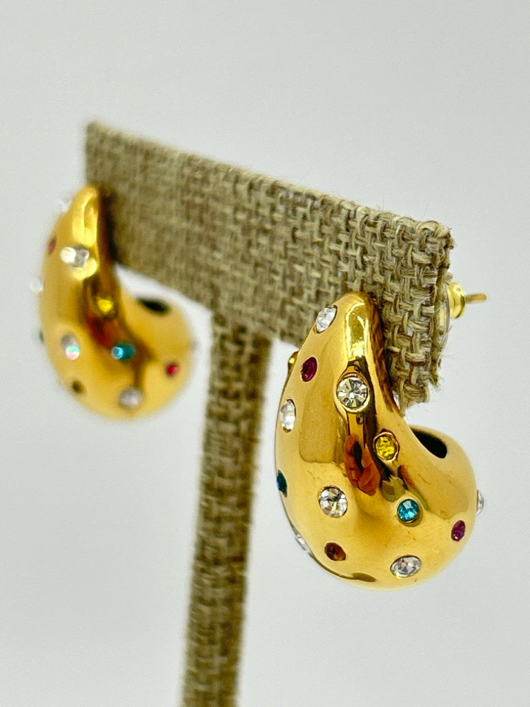 EYE CANDY Women NIB Gold Earrings