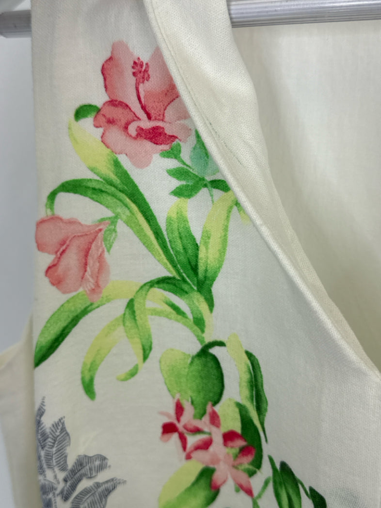 TOMMY BAHAMA Size S White Floral Women Dress
