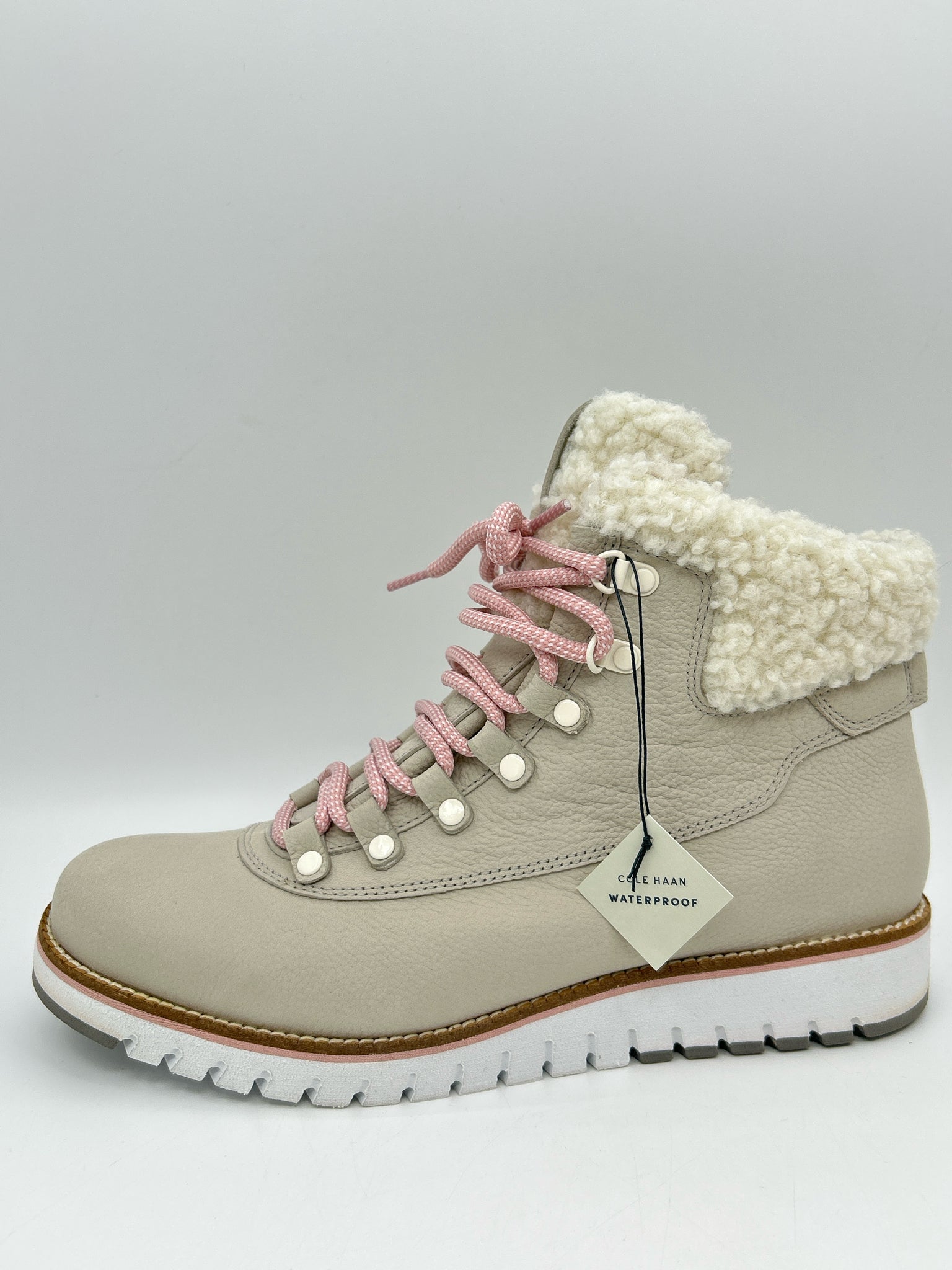 COLE HAAN Size 10.5B Grey and white Women Boots