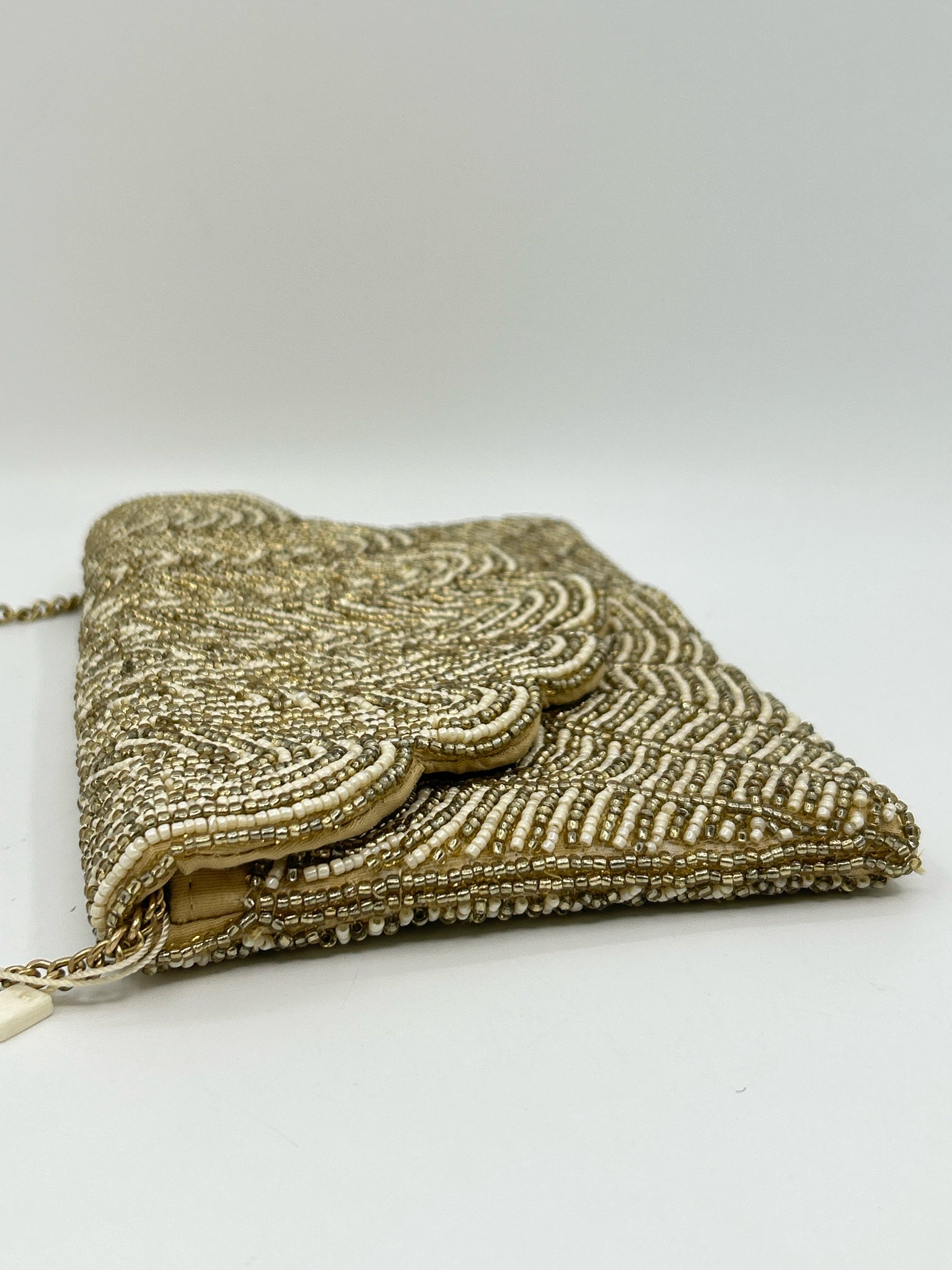 ANTIK KRAFT Gold and White Women Purse